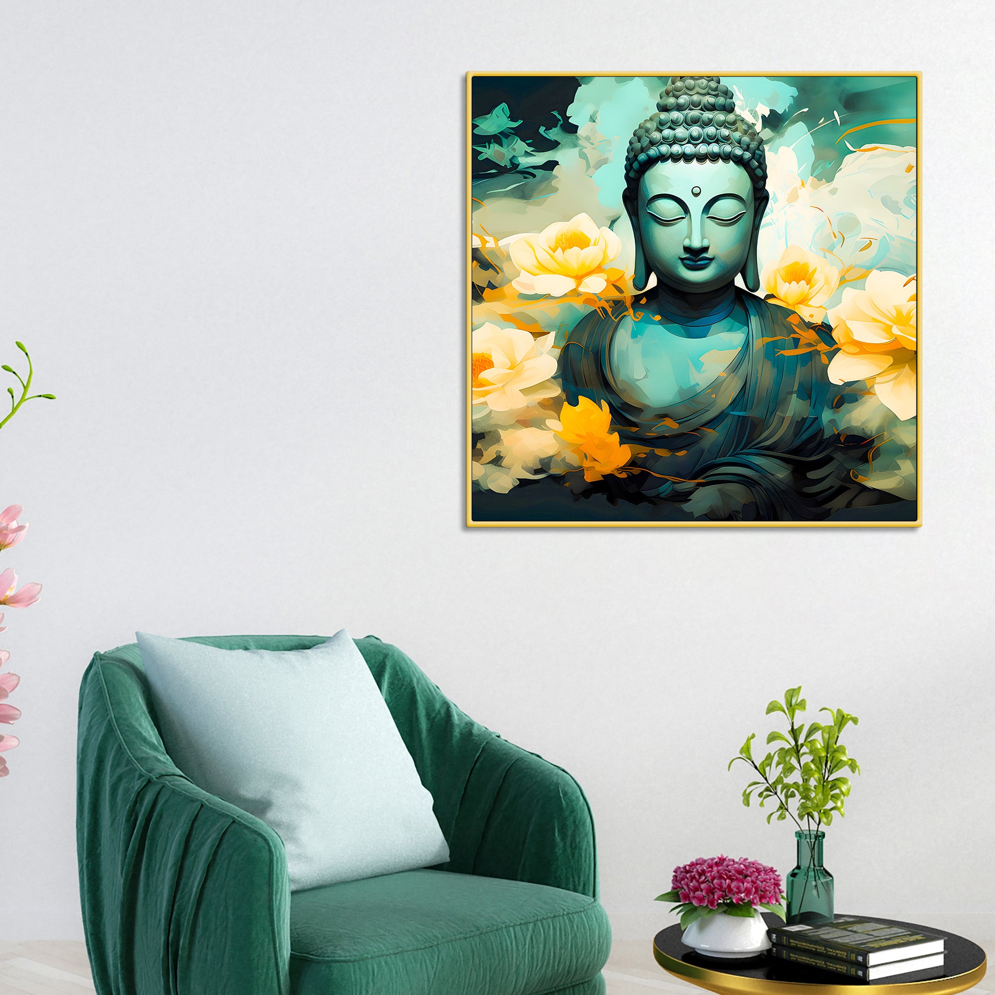 Buddha Canvas Painting for Elegant Home Decoration