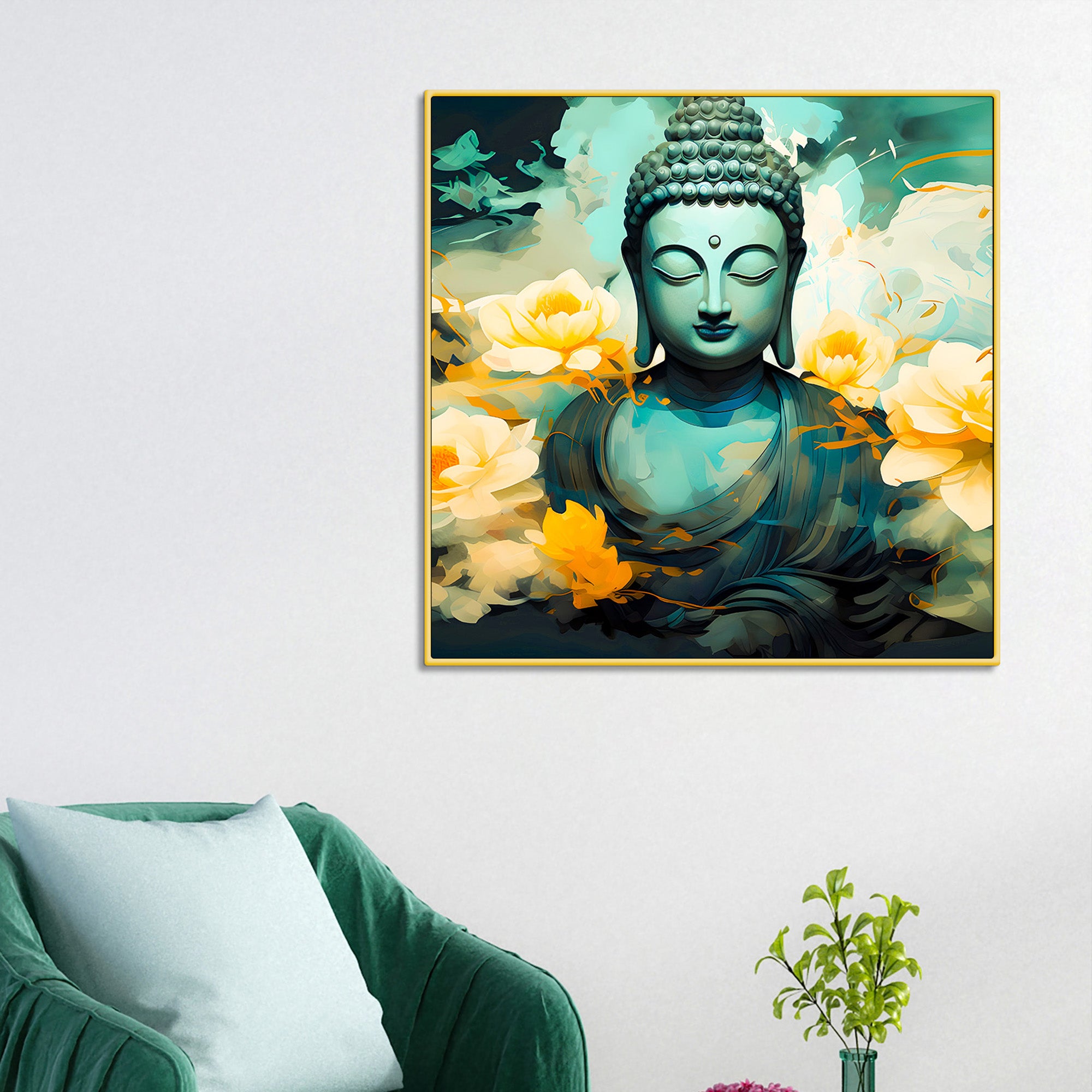 Buddha Canvas Painting for Elegant Home Decoration