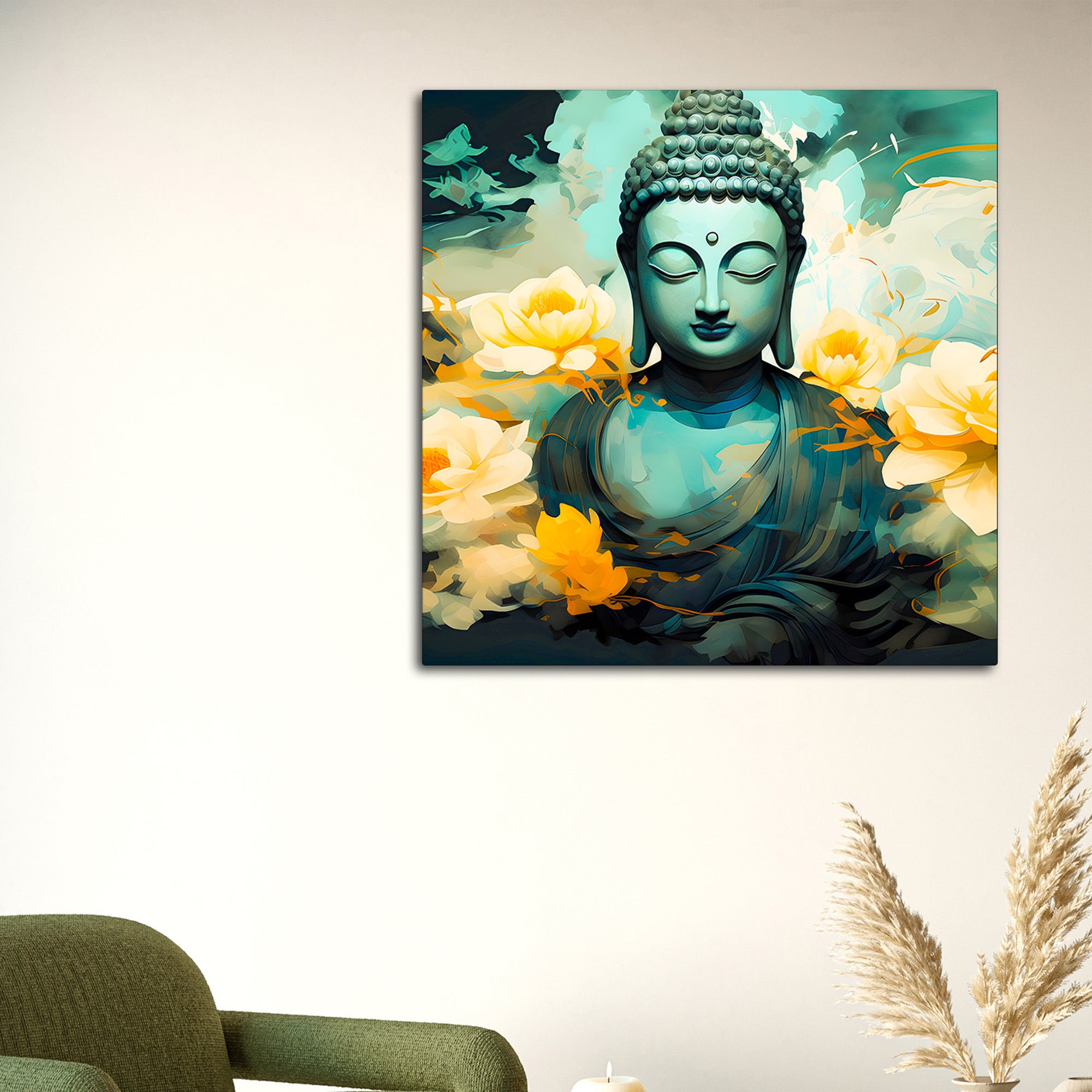 Buddha Canvas Painting for Elegant Home Decoration