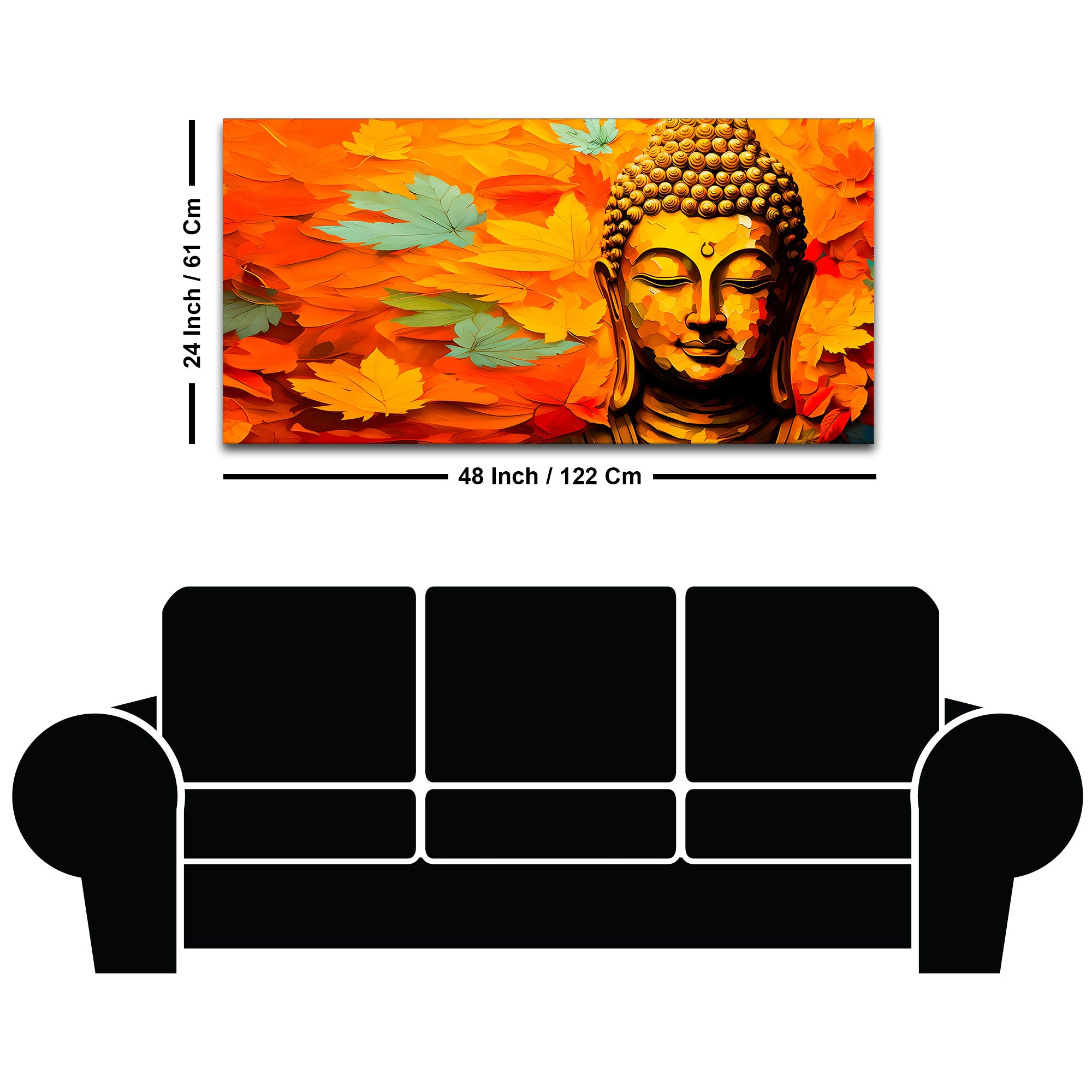 Buddha Canvas Painting for Modern Wall Décor