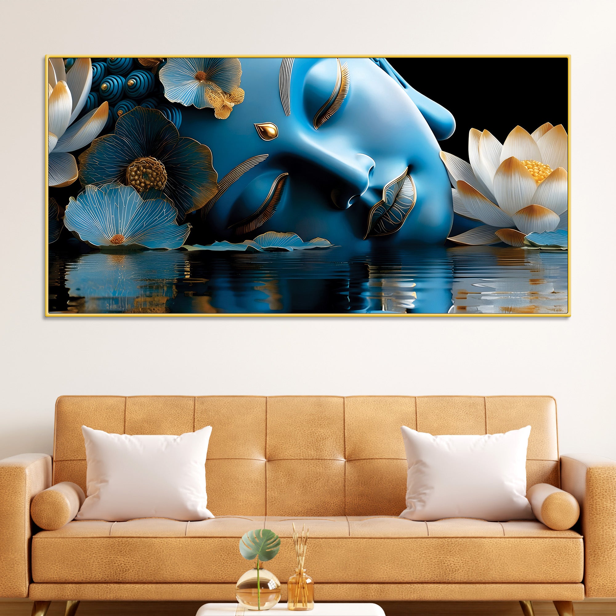 Buddha Canvas Painting for Positive Vibes