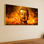 Buddha Canvas Wall Painting for Calm & Positive Home Energy