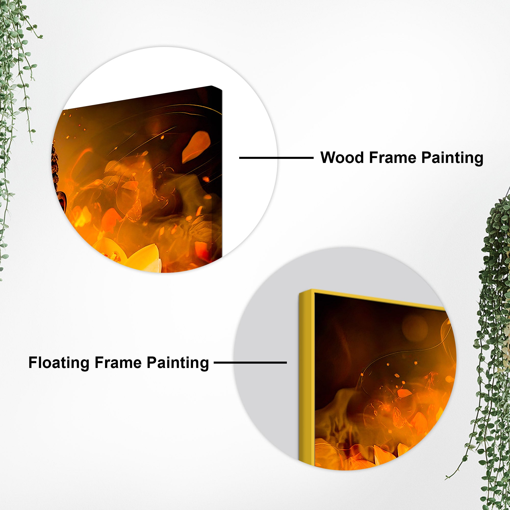 Buddha Canvas Wall Painting for Calm & Positive Home Energy