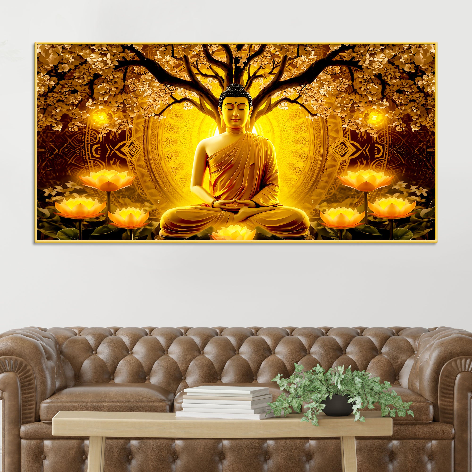 Buddha Canvas Wall Painting for Home & Office