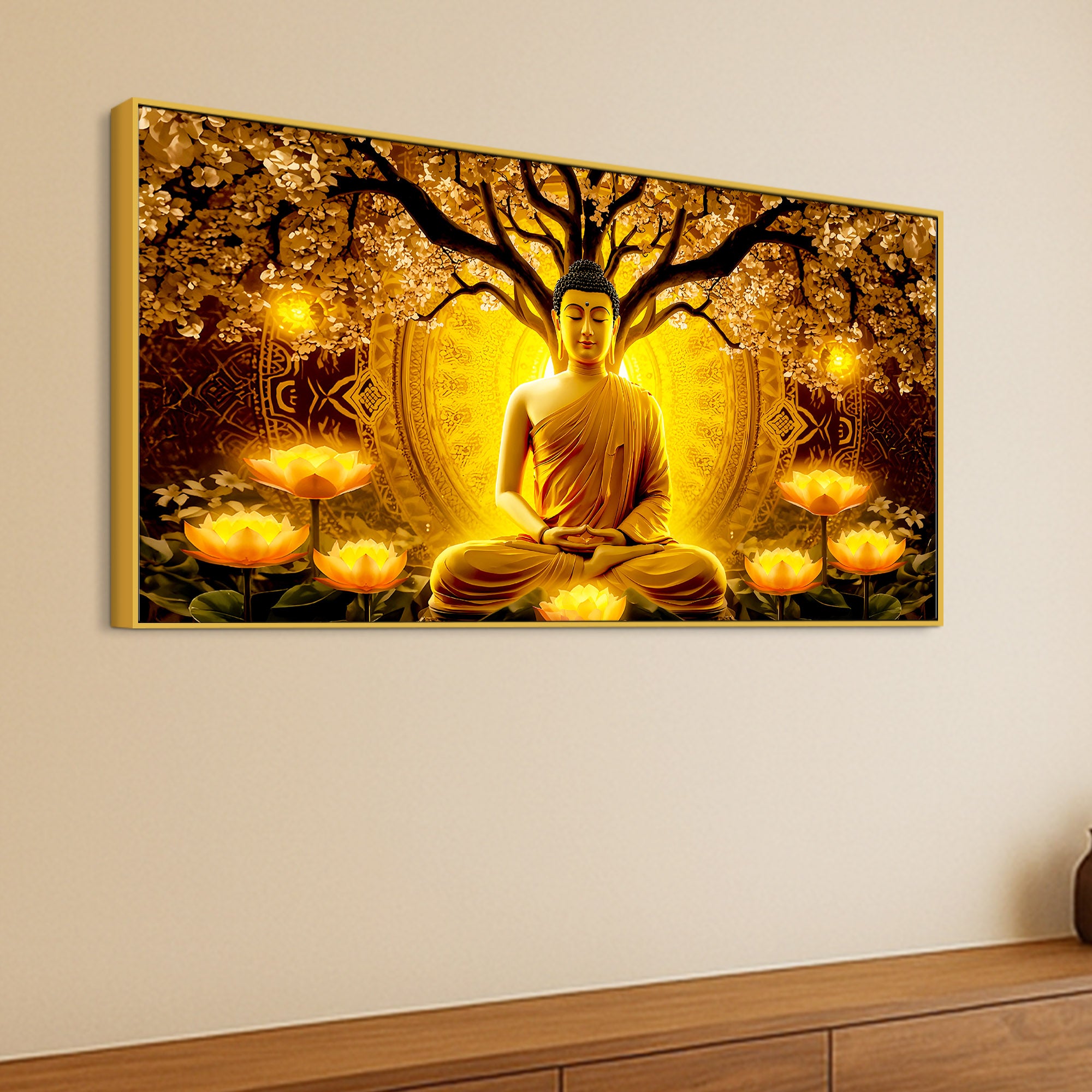 Buddha Canvas Wall Painting for Home & Office