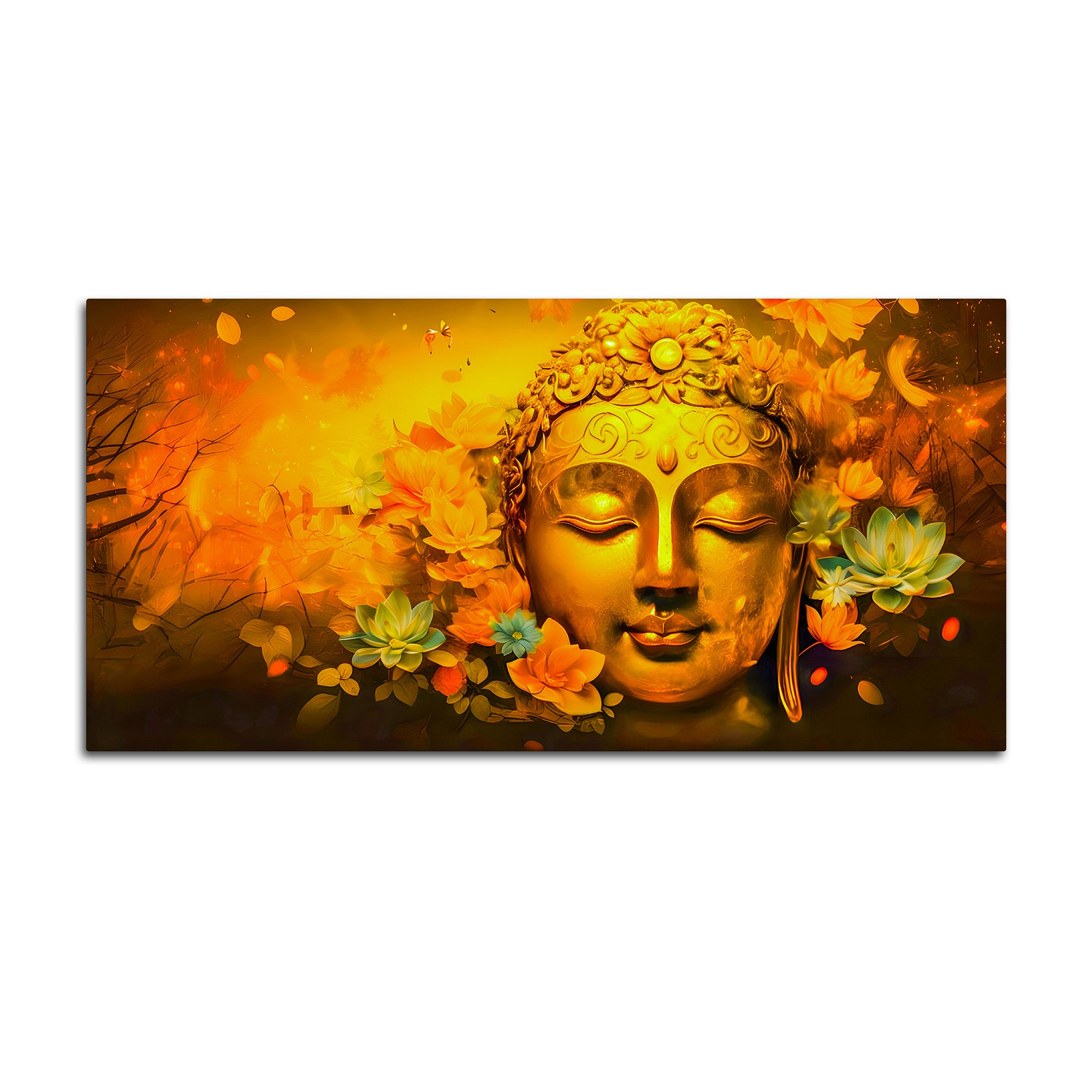Buddha Canvas Wall Painting for Luxury Living Room Decor