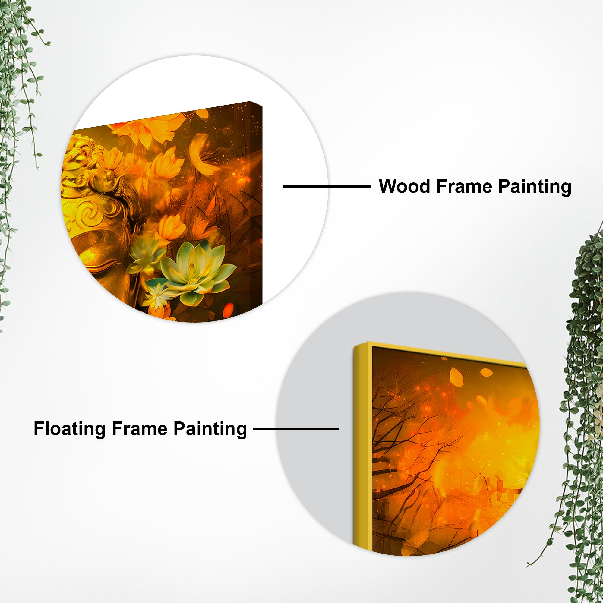 Buddha Canvas Wall Painting for Luxury Living Room Decor