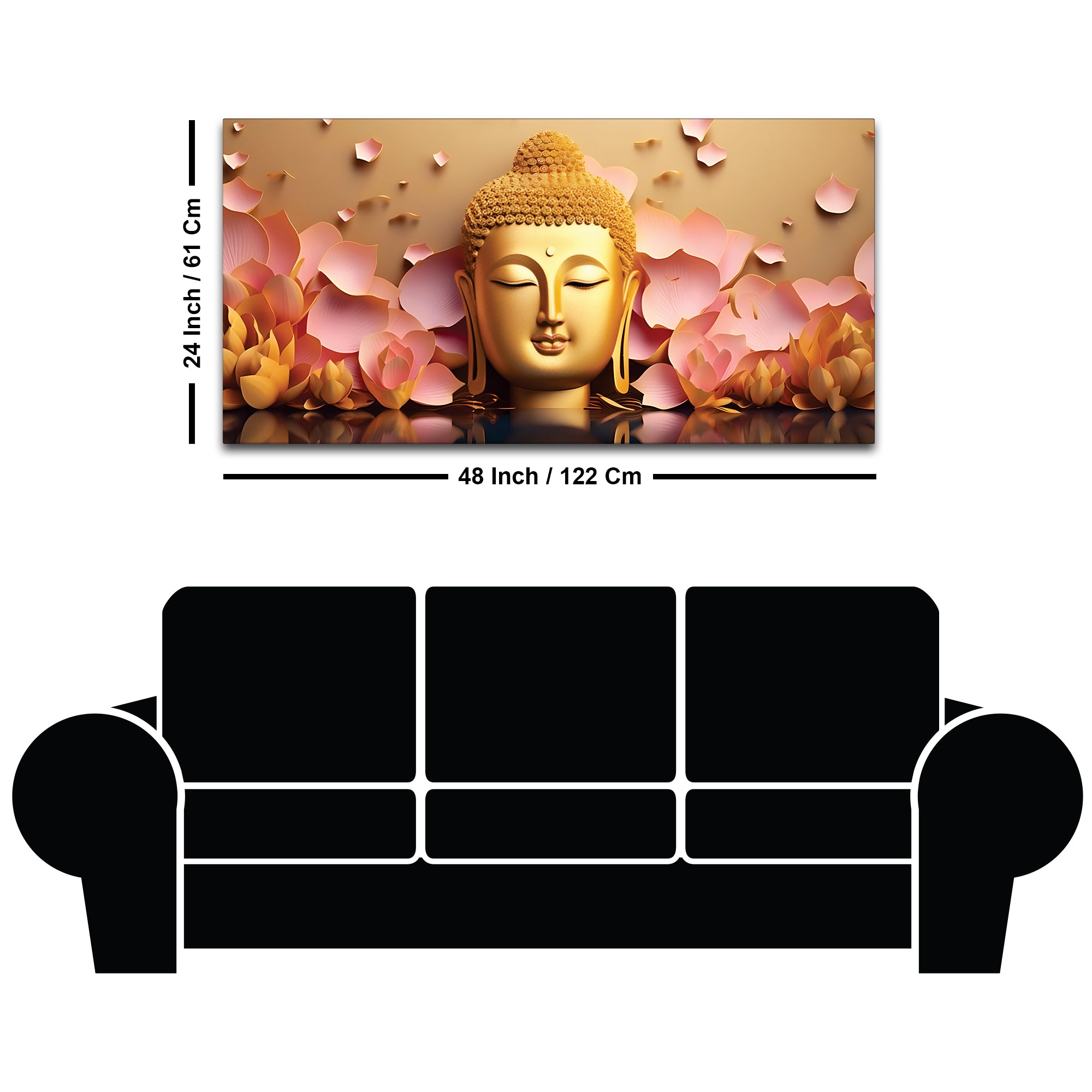 Buddha Conscious Living Painting for Walls