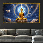 Buddha Cosmic Energy Crystal Glass Painting for Premium Wall Décor