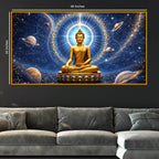 Buddha Cosmic Energy Crystal Glass Painting for Premium Wall Décor