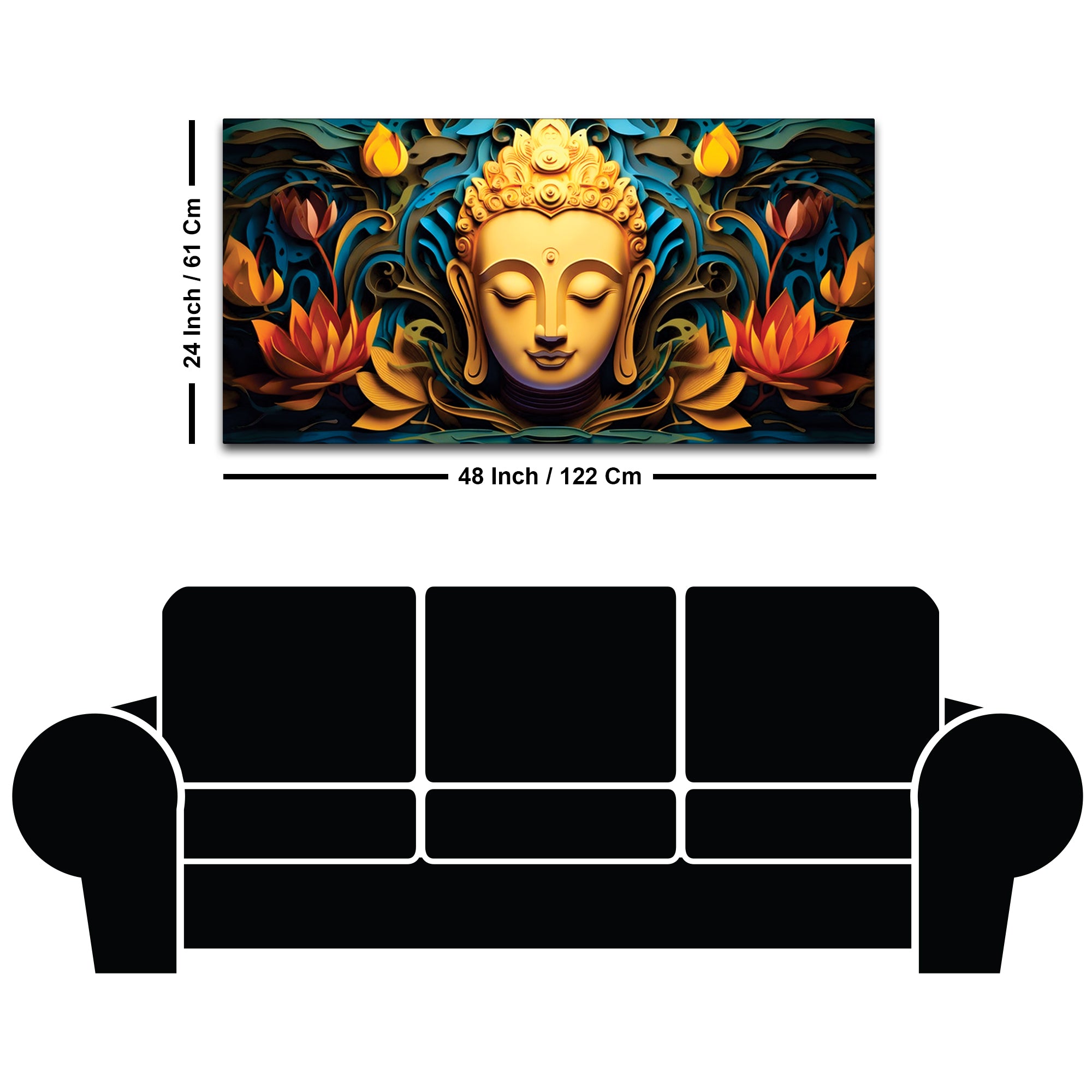 Buddha Divine Calm Painting for Decor