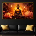 Buddha Energy Crystal Glass Painting for Living Room