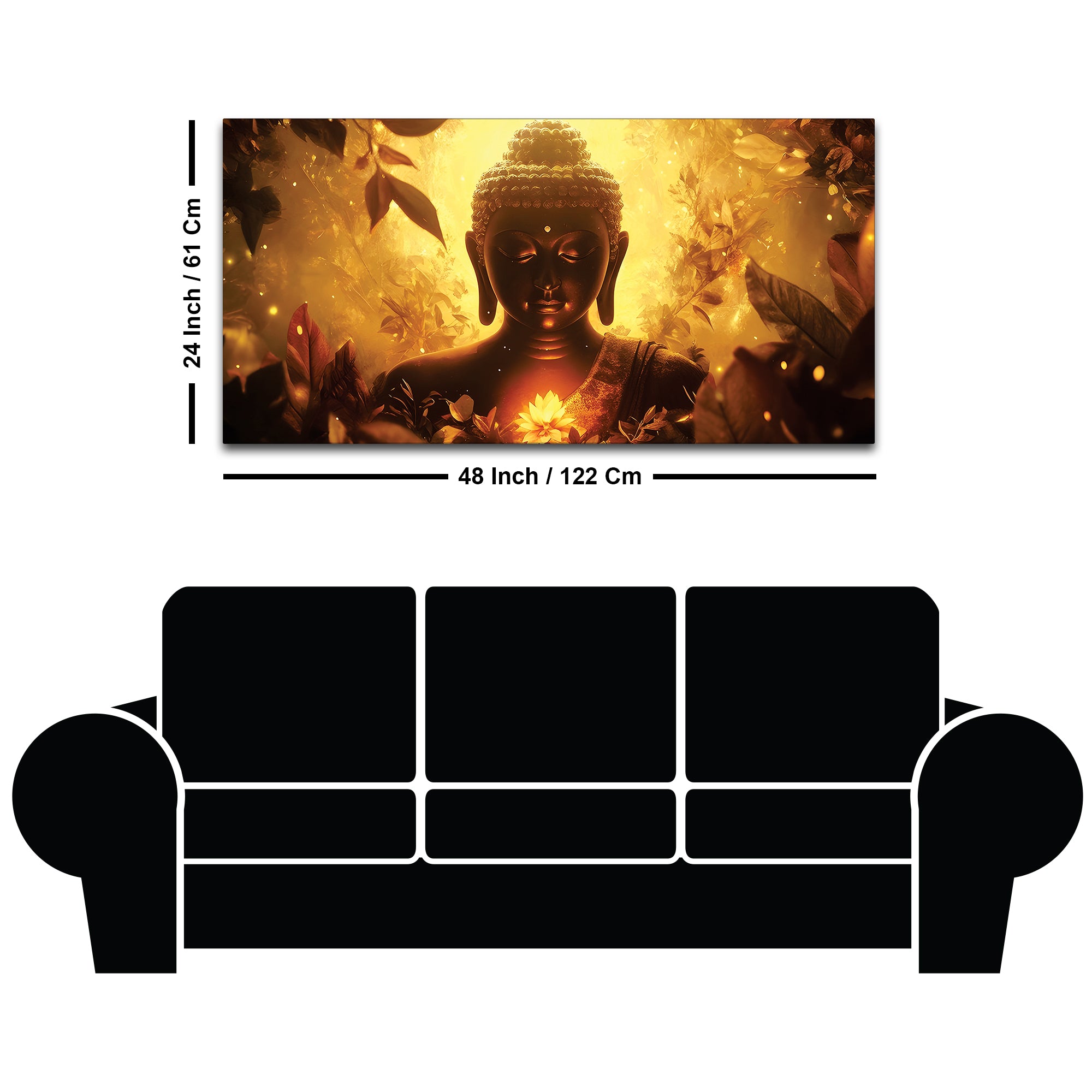 Buddha Energy Painting for Peaceful Ambience