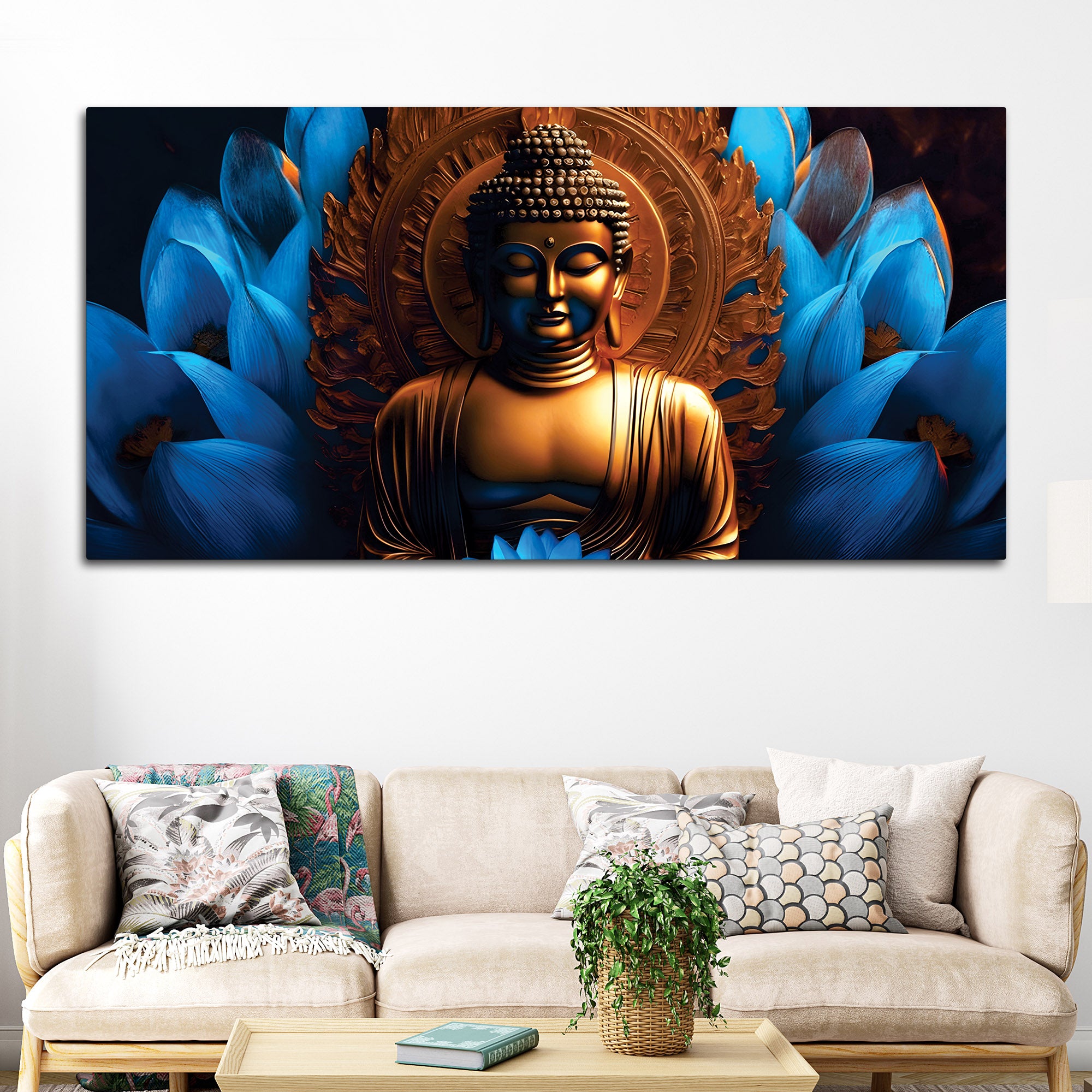 Buddha Enlightenment Painting for Interiors