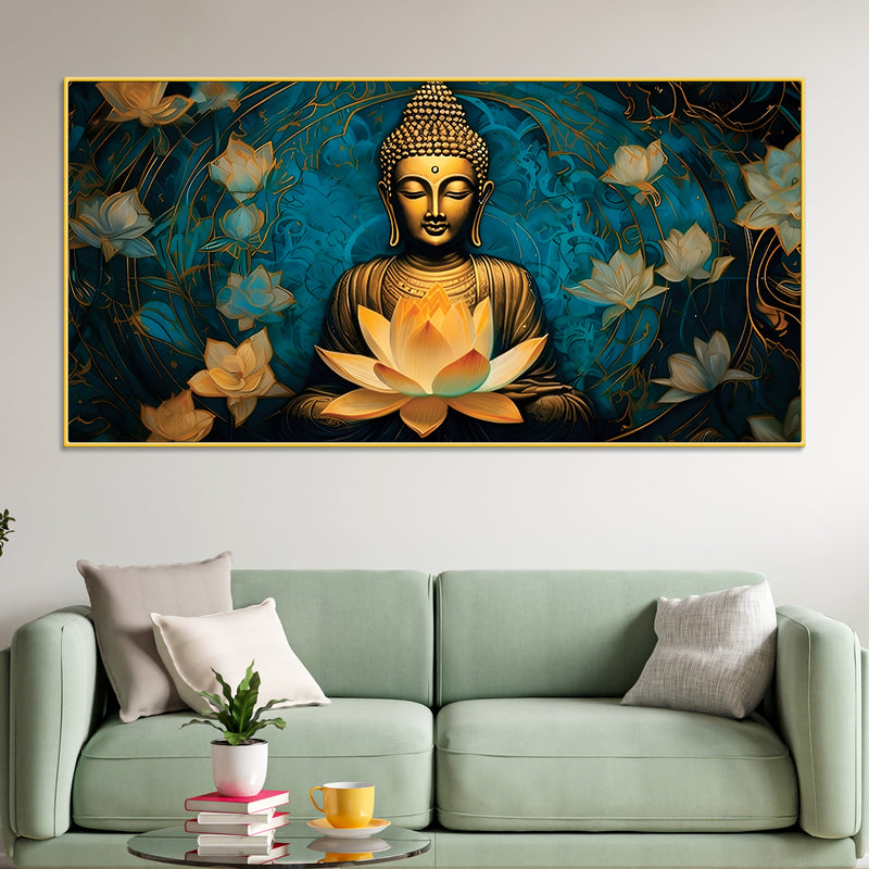 buddha-face-wall-painting-modern-spiritual-home-decor
