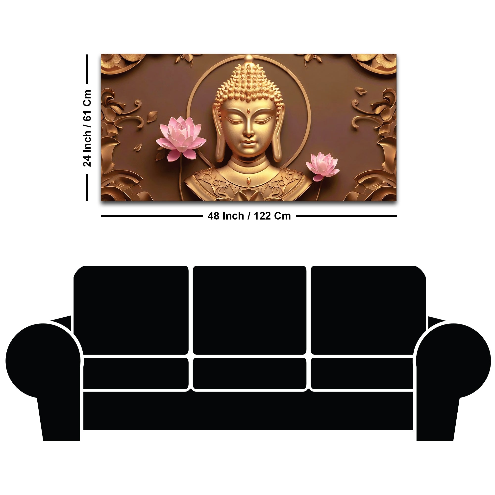 Buddha Graceful Art Painting for Living Room