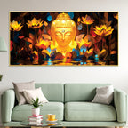 Buddha Harmony Wall Painting for Decor