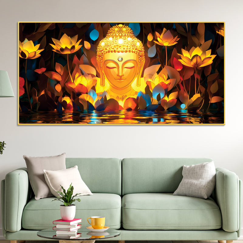 Buddha Harmony Wall Painting for Decor