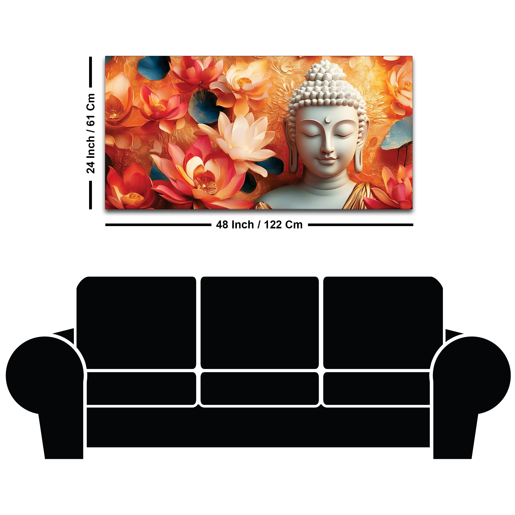 Buddha Inner Peace Painting for Decor
