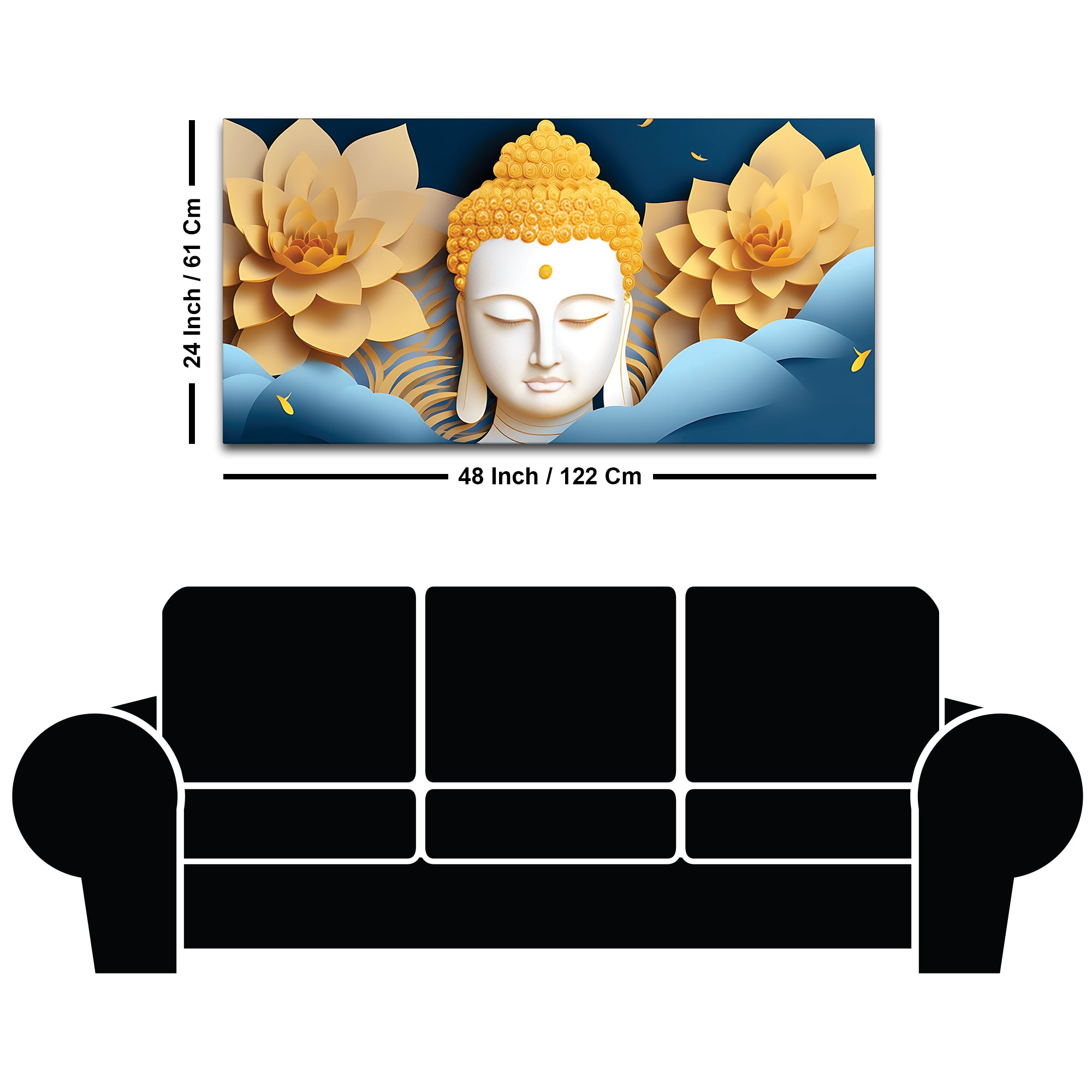 Buddha Inner Silence Painting for Home