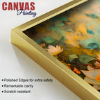 Buddha Lotus Wall Painting for Meditation Space