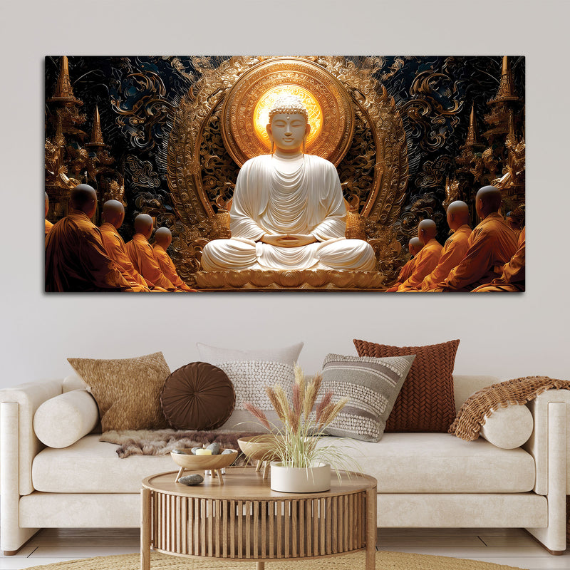 Buddha Meditation Wall Painting – Peaceful Home Decor