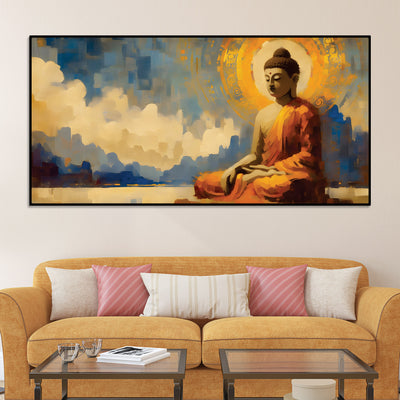 buddha-meditation-wall-art-with-lotus-modern-luxury-decor