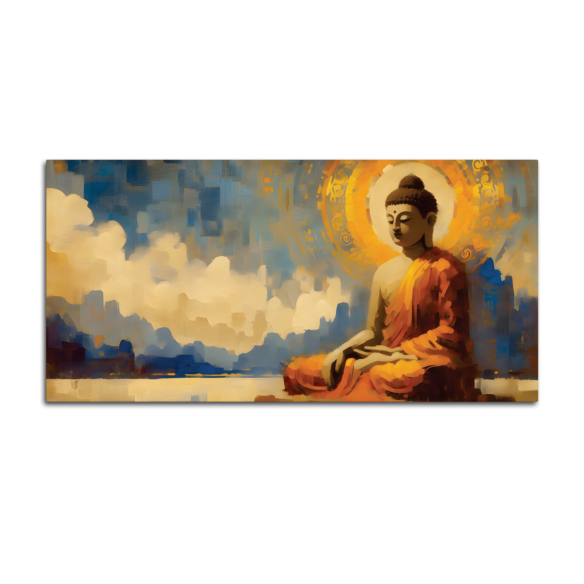 Buddha Meditation Wall Painting – Modern Luxury Decor