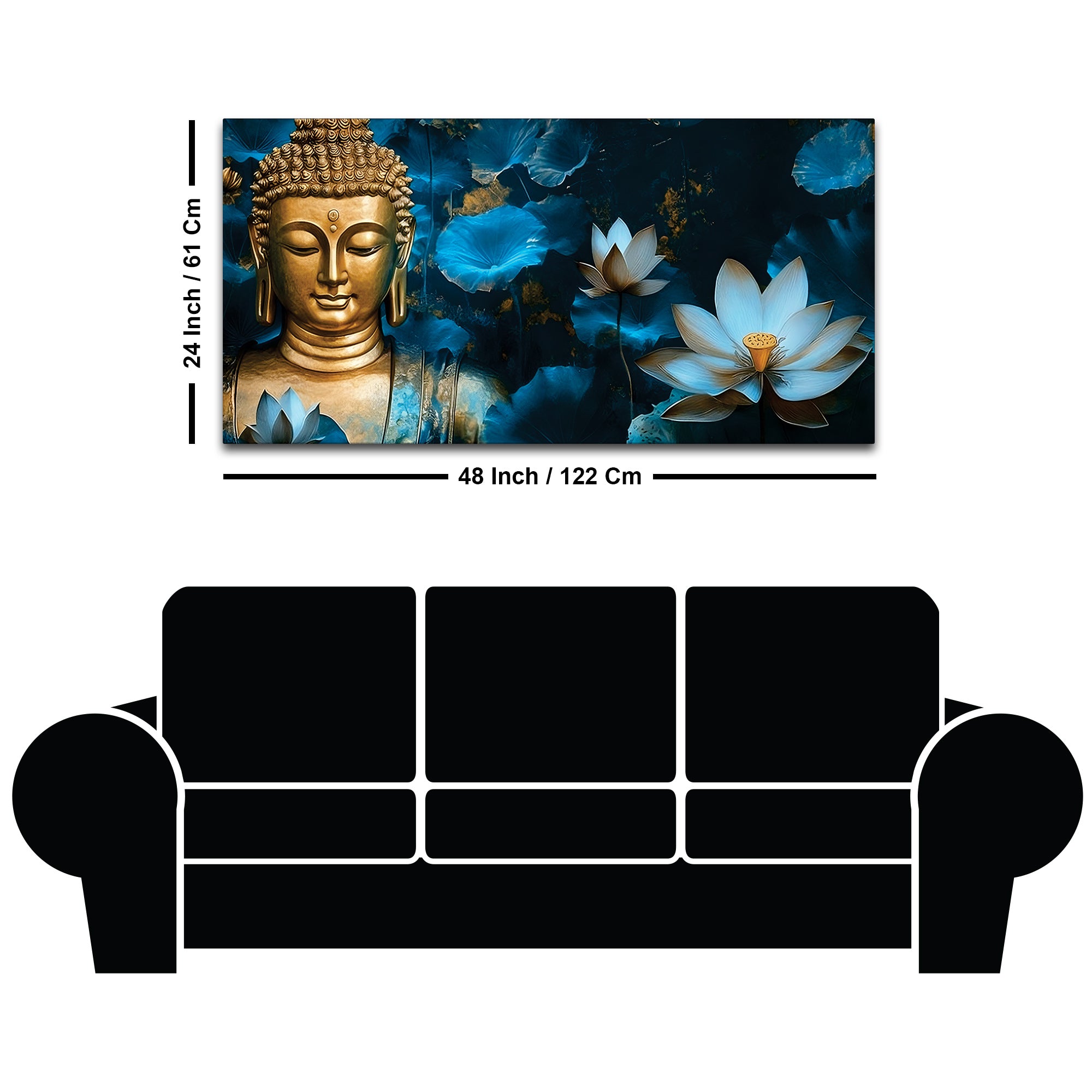 Buddha Mindfulness Painting for Wall Decor