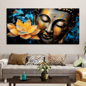 Buddha Peace Wall Painting – Meditation Room Decor