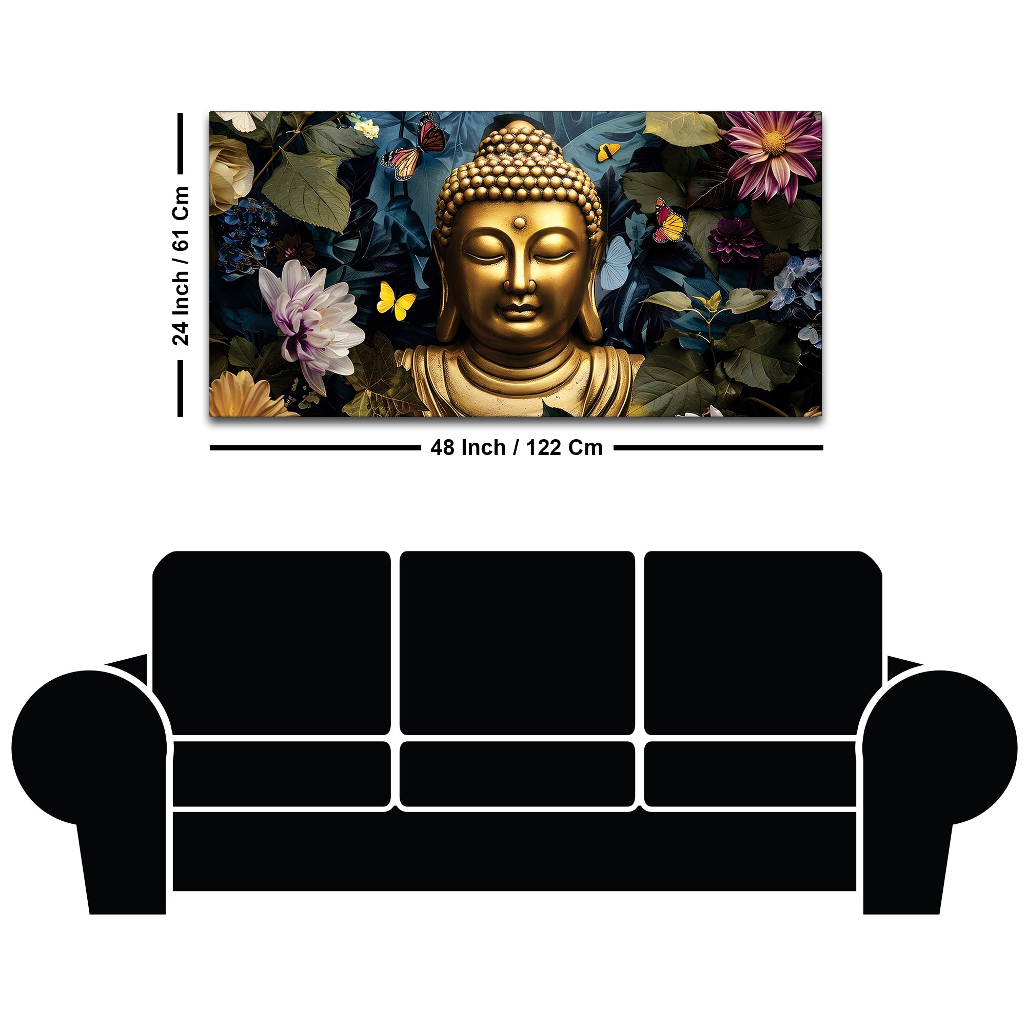 Buddha Peaceful Mood Painting for Home