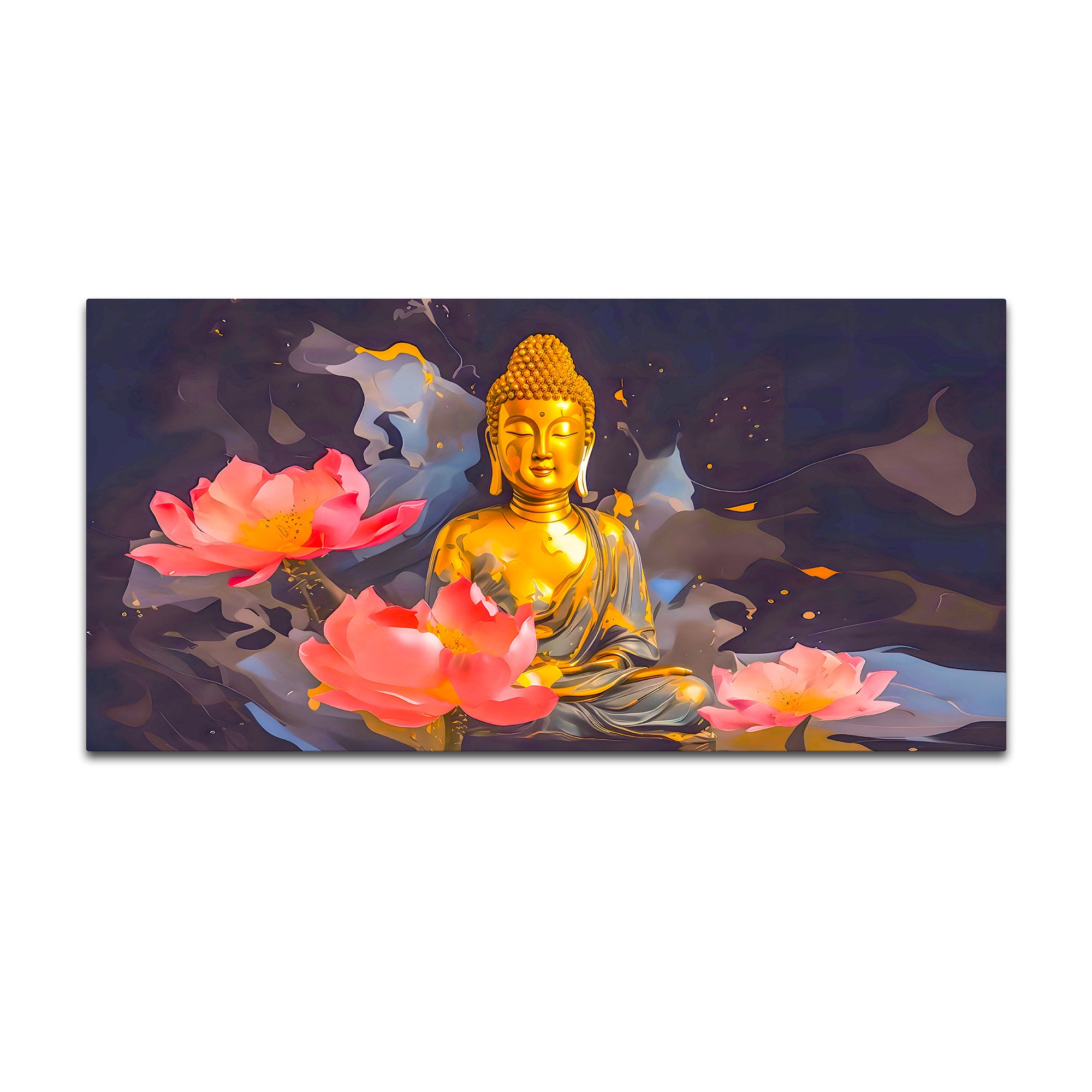 Buddha Positive Energy Wall Painting for Peaceful Living Space