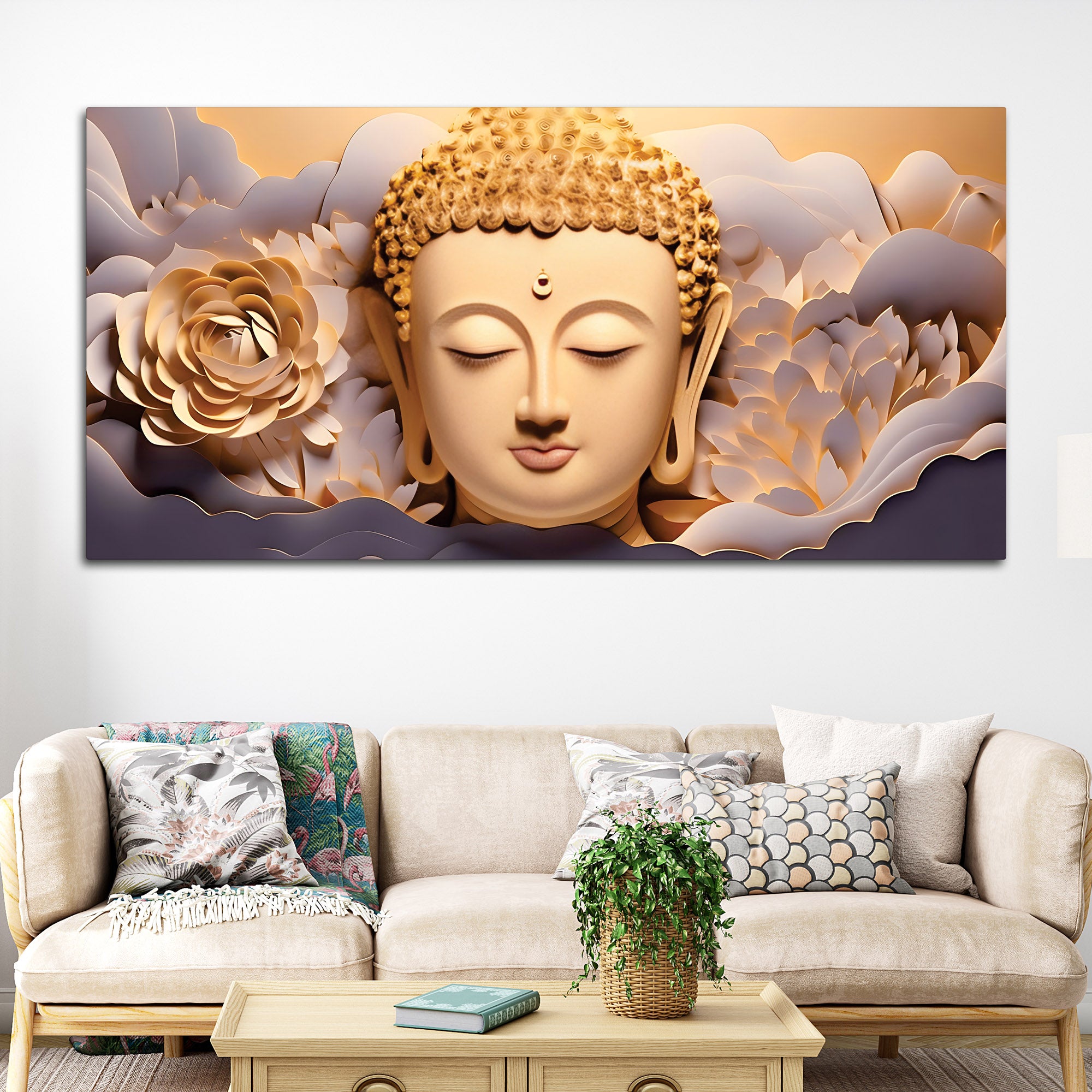 Buddha Relaxed Soul Painting for Interiors