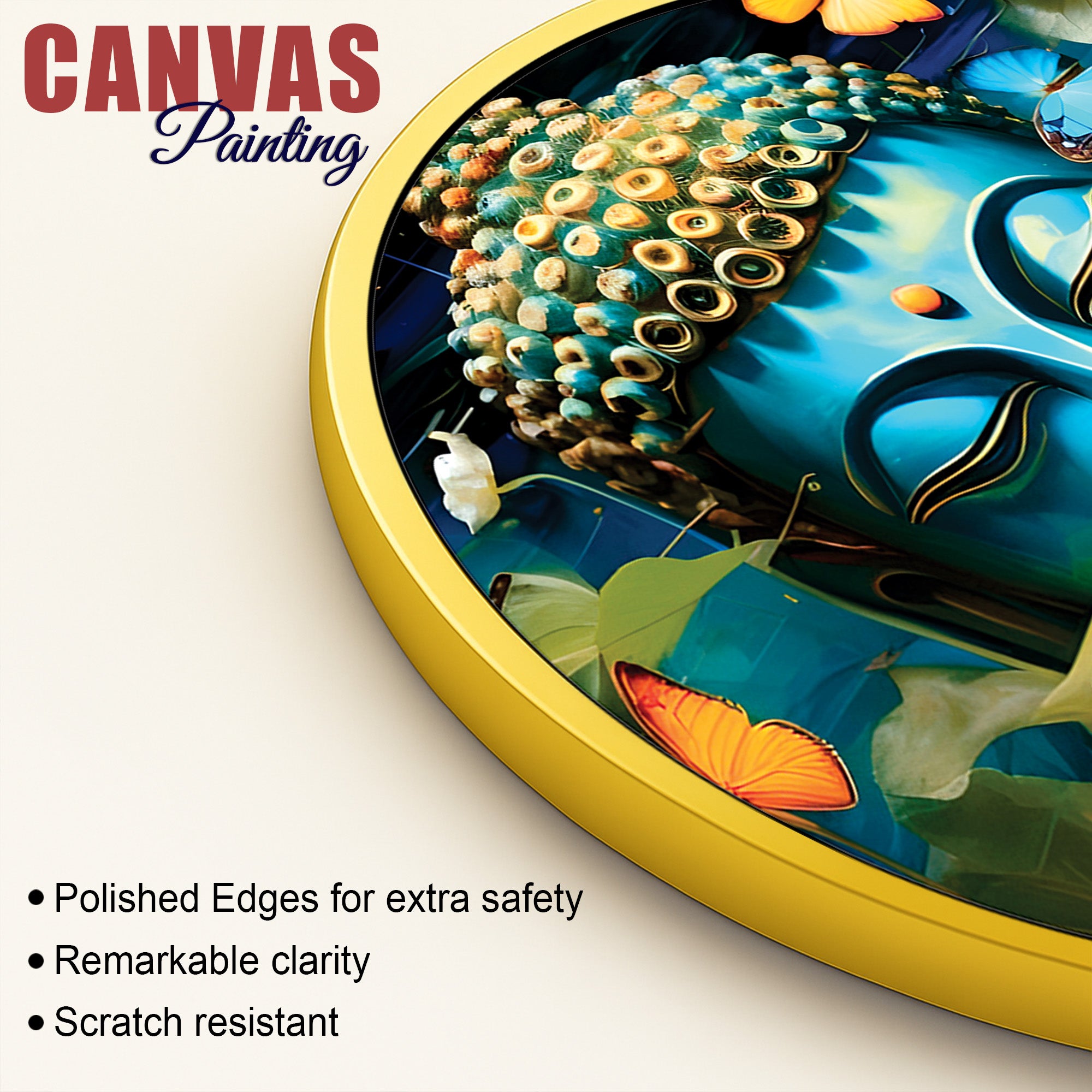 Buddha Round Artistic Painting