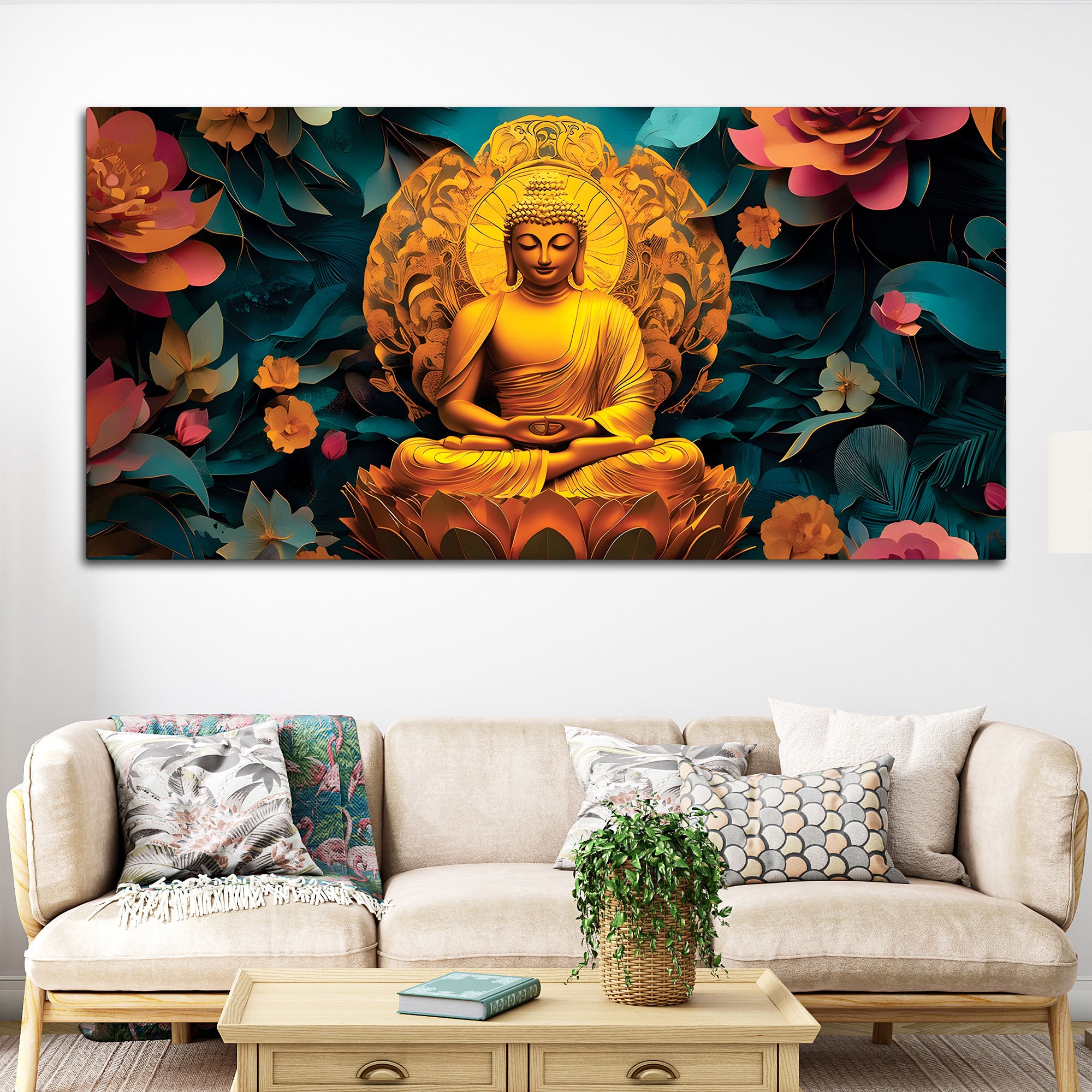 Buddha Sacred Calm Painting for Wall Art