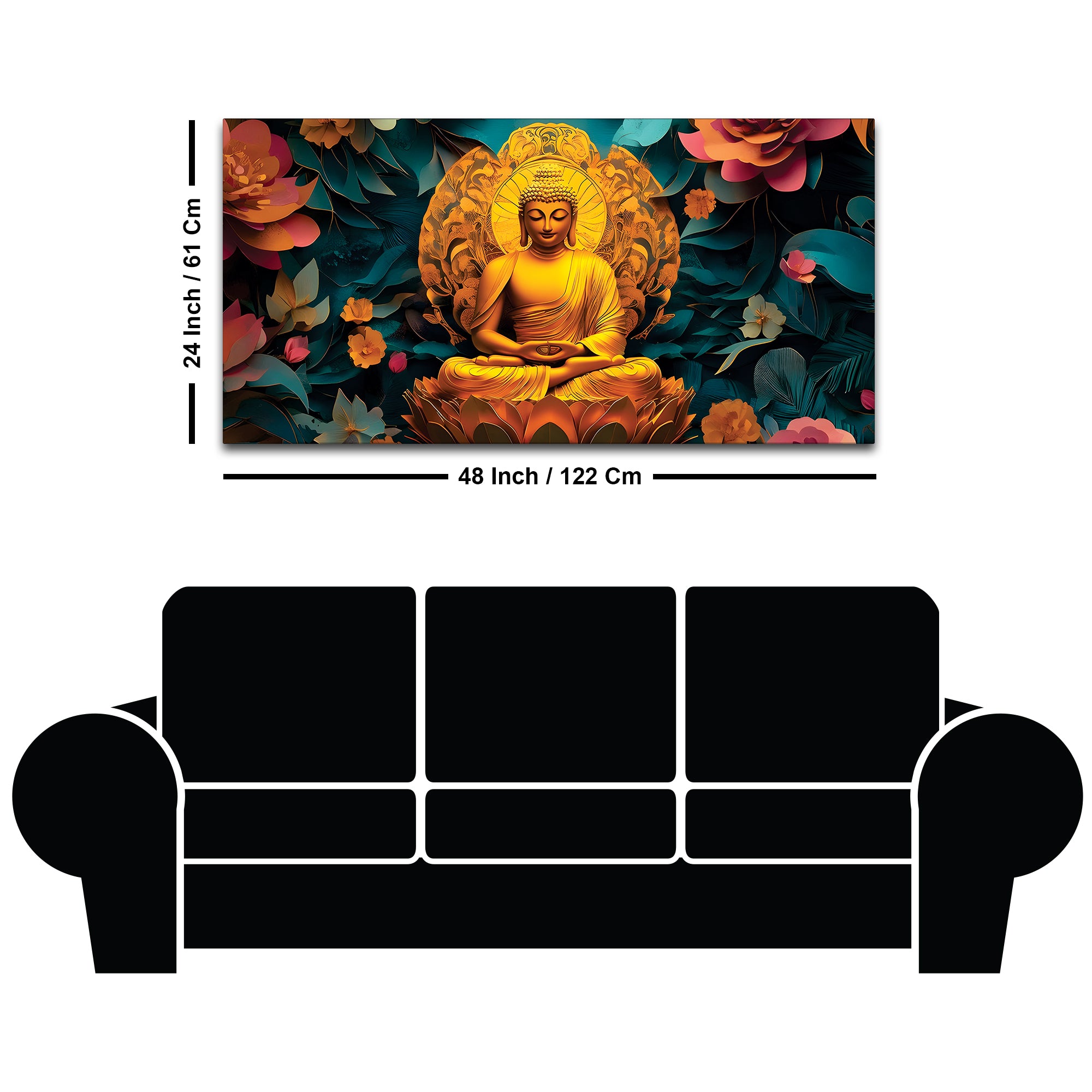 Buddha Sacred Calm Painting for Wall Art