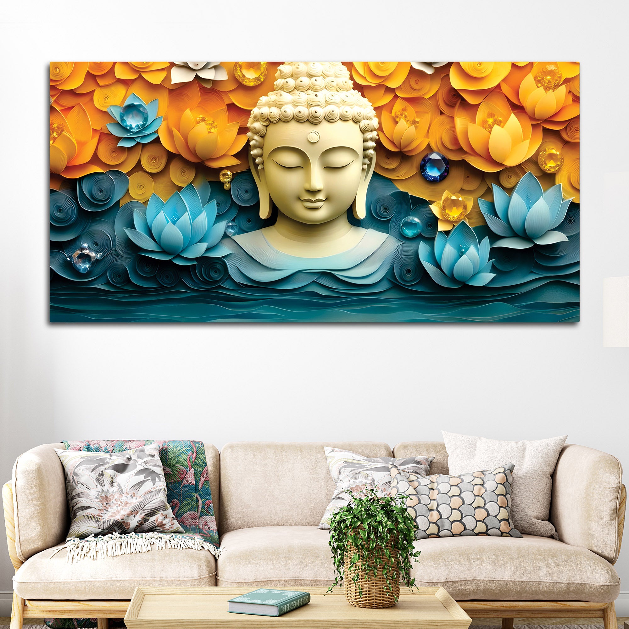 Buddha Sacred Painting for Home Walls