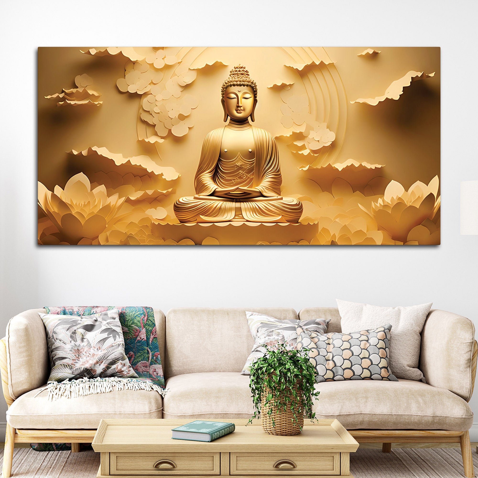 Buddha Sacred Space Painting for Wall Art