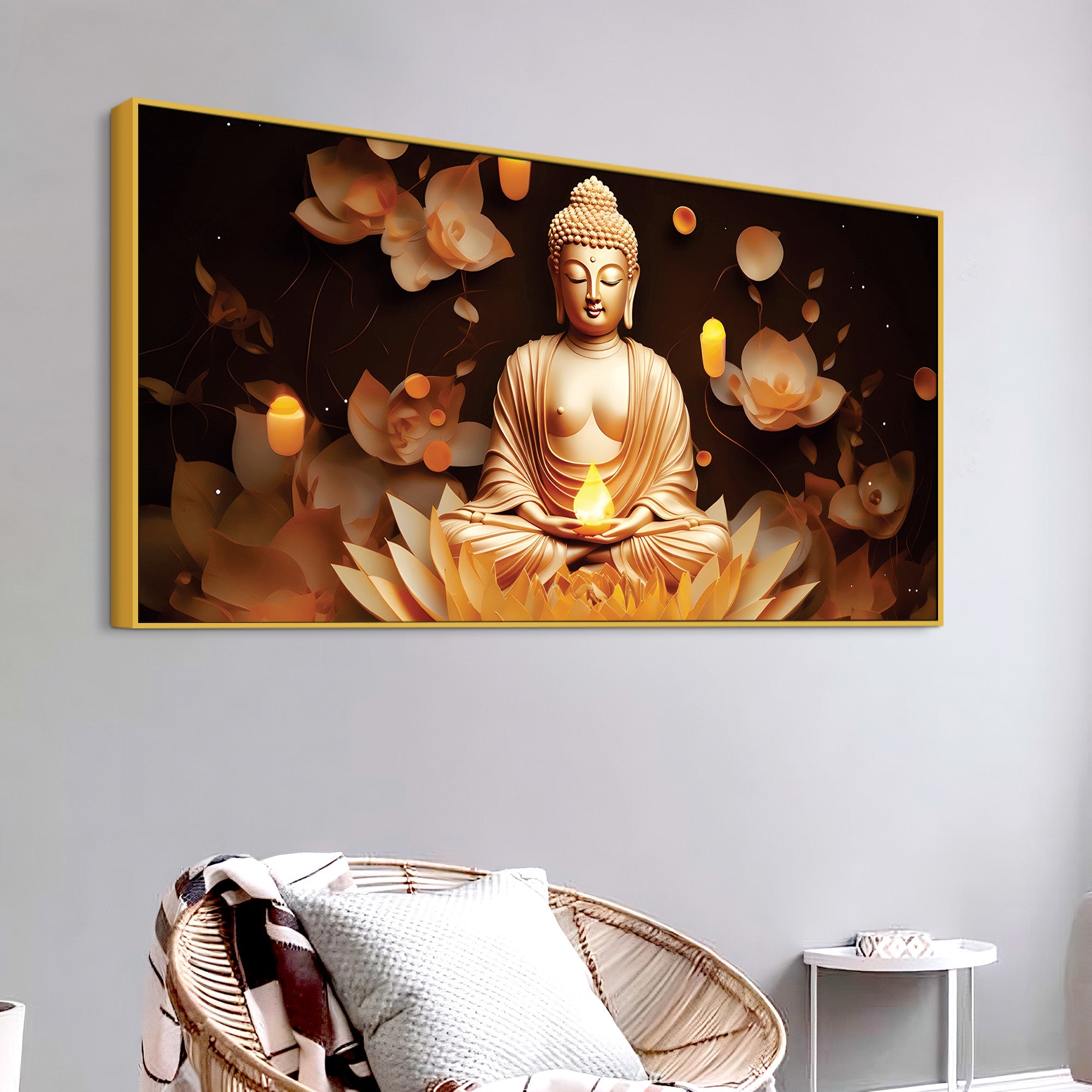 Buddha Serenity Painting for Living Room Decoration