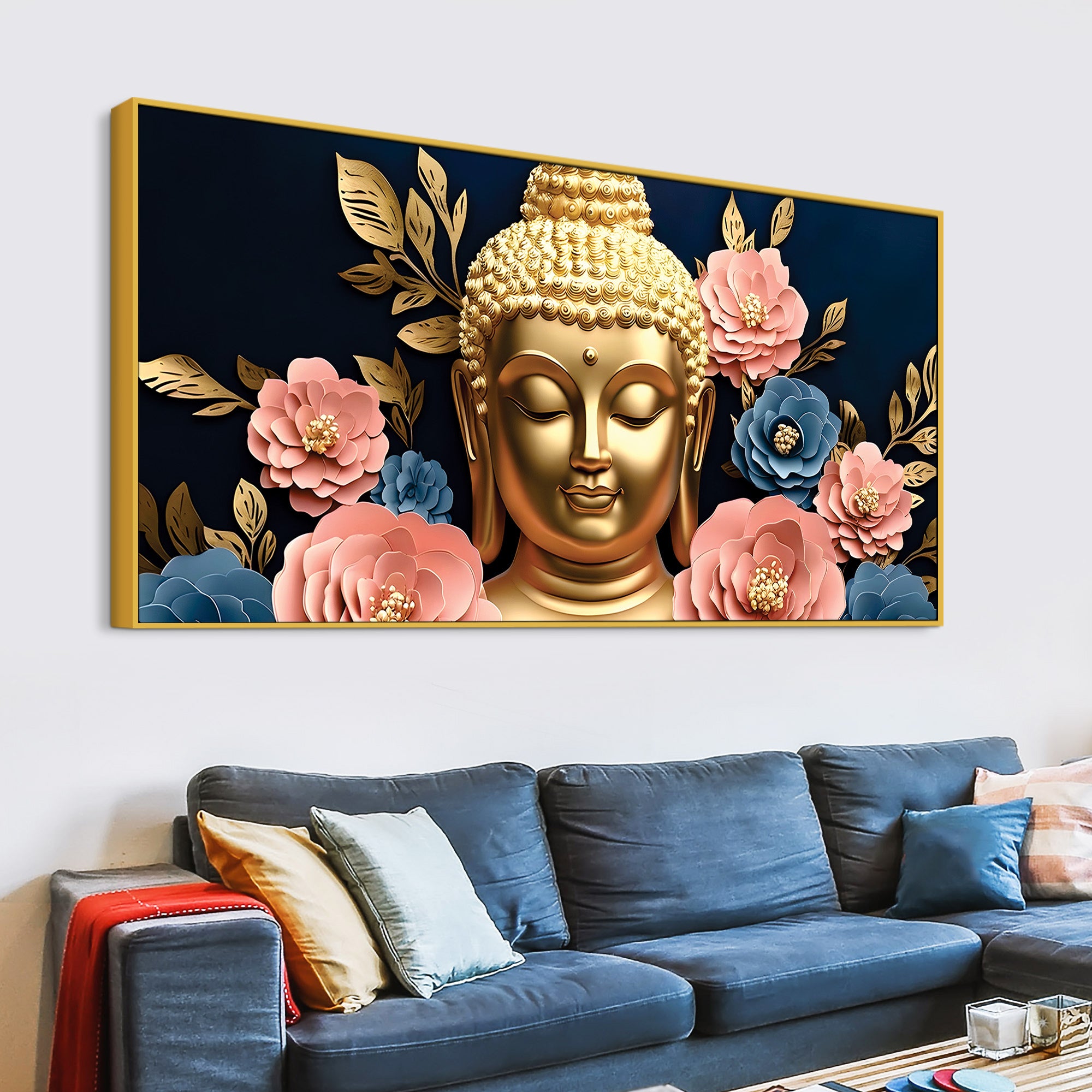 Buddha Silence Painting for Peaceful Homes