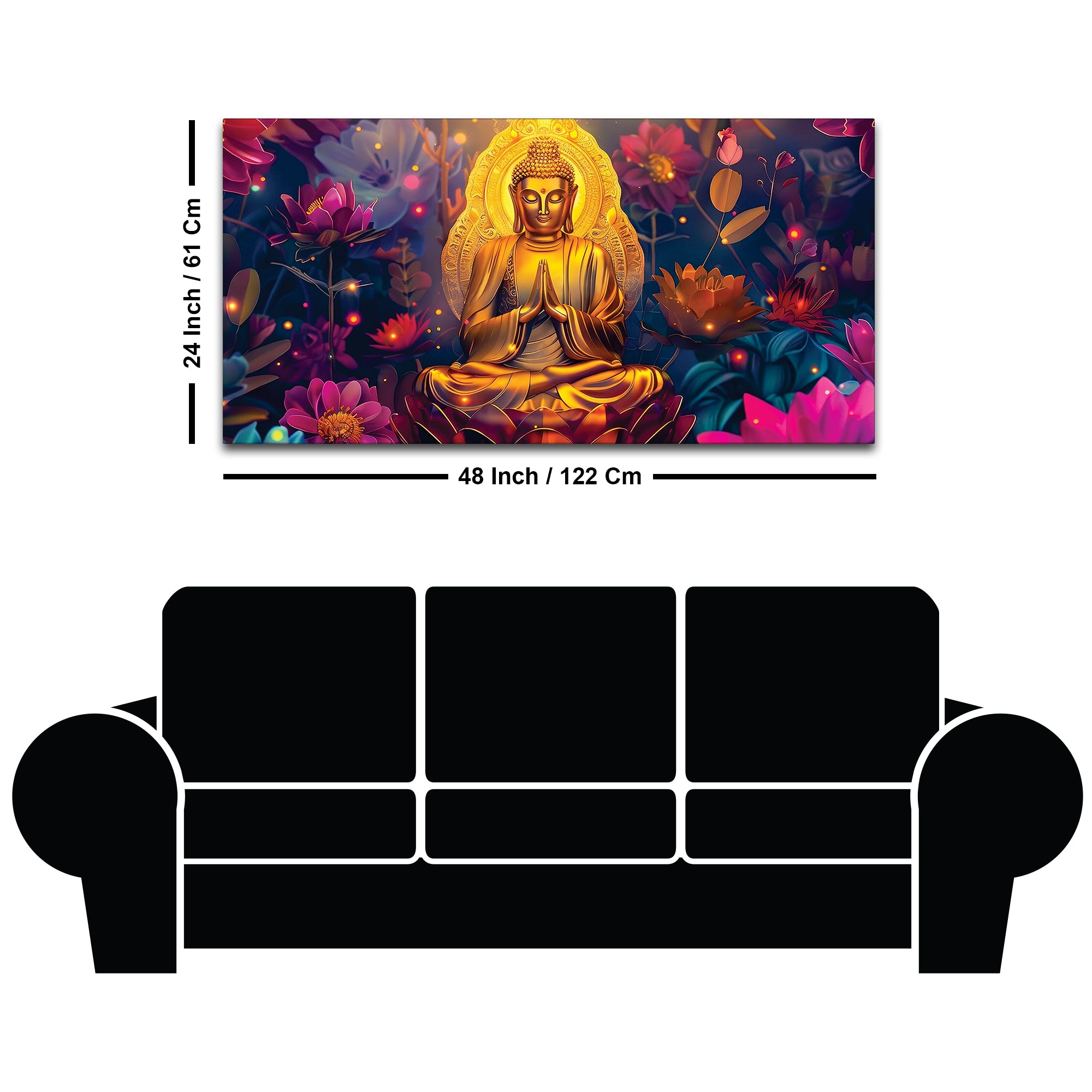 Buddha Soft Light Painting for Home Decor