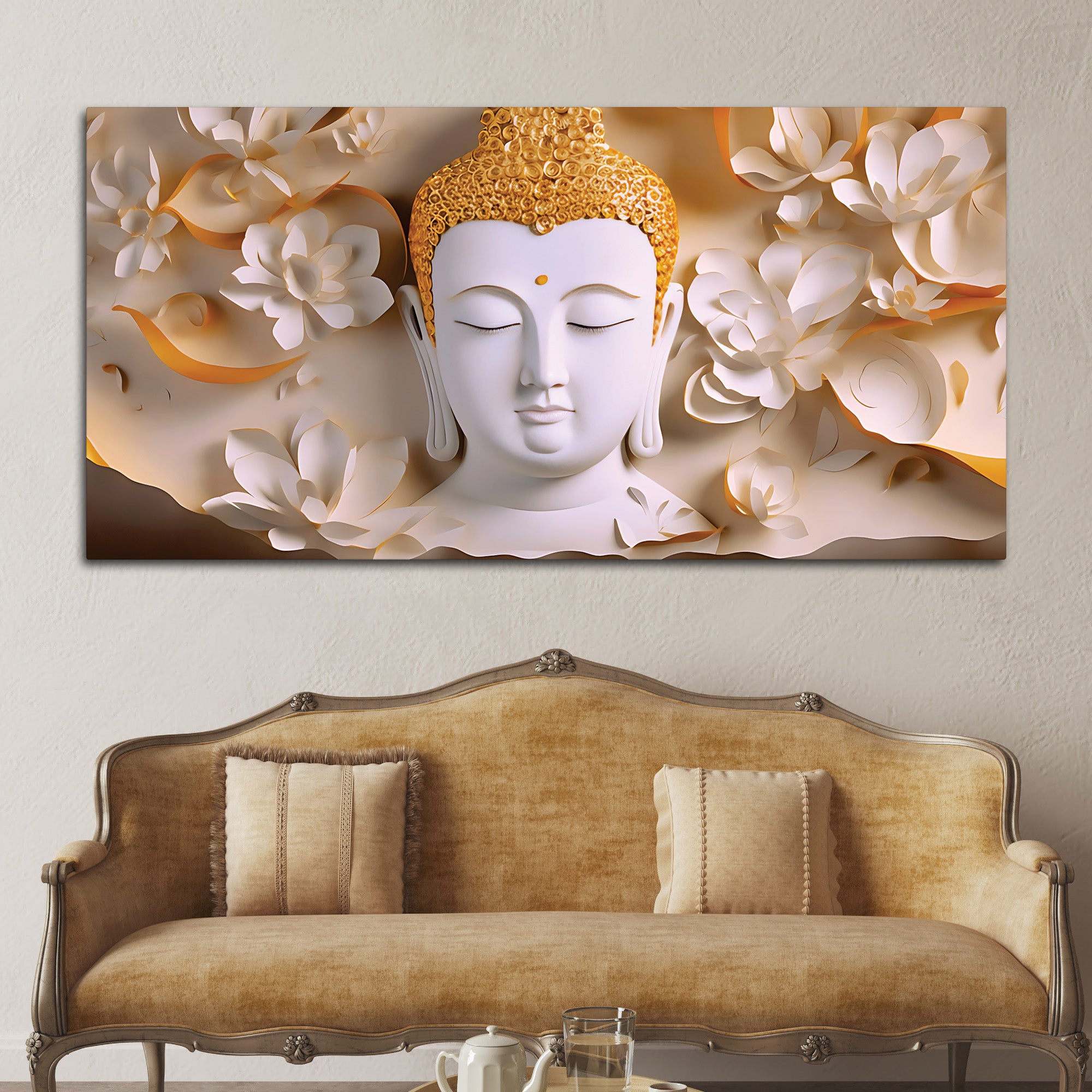 Buddha Spiritual Elegance Painting for Wall