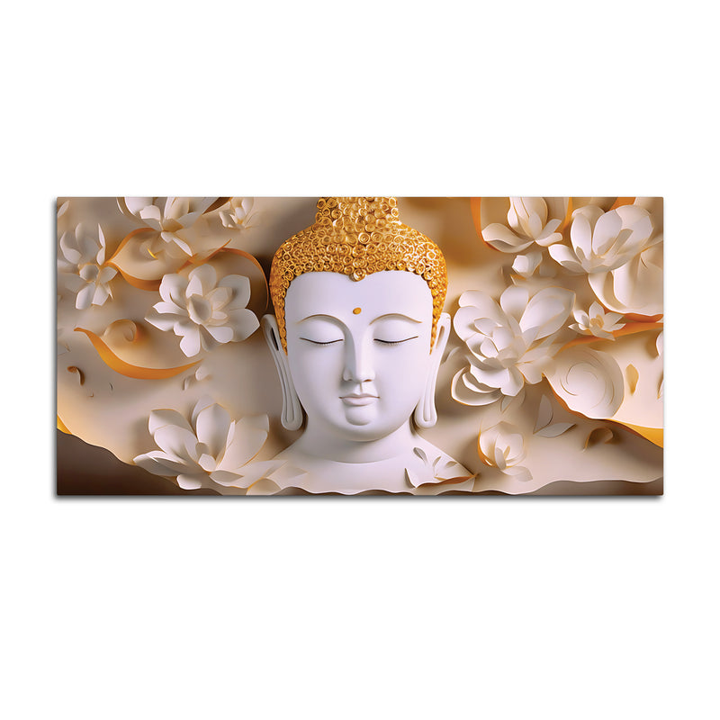Buddha Spiritual Elegance Painting for Wall