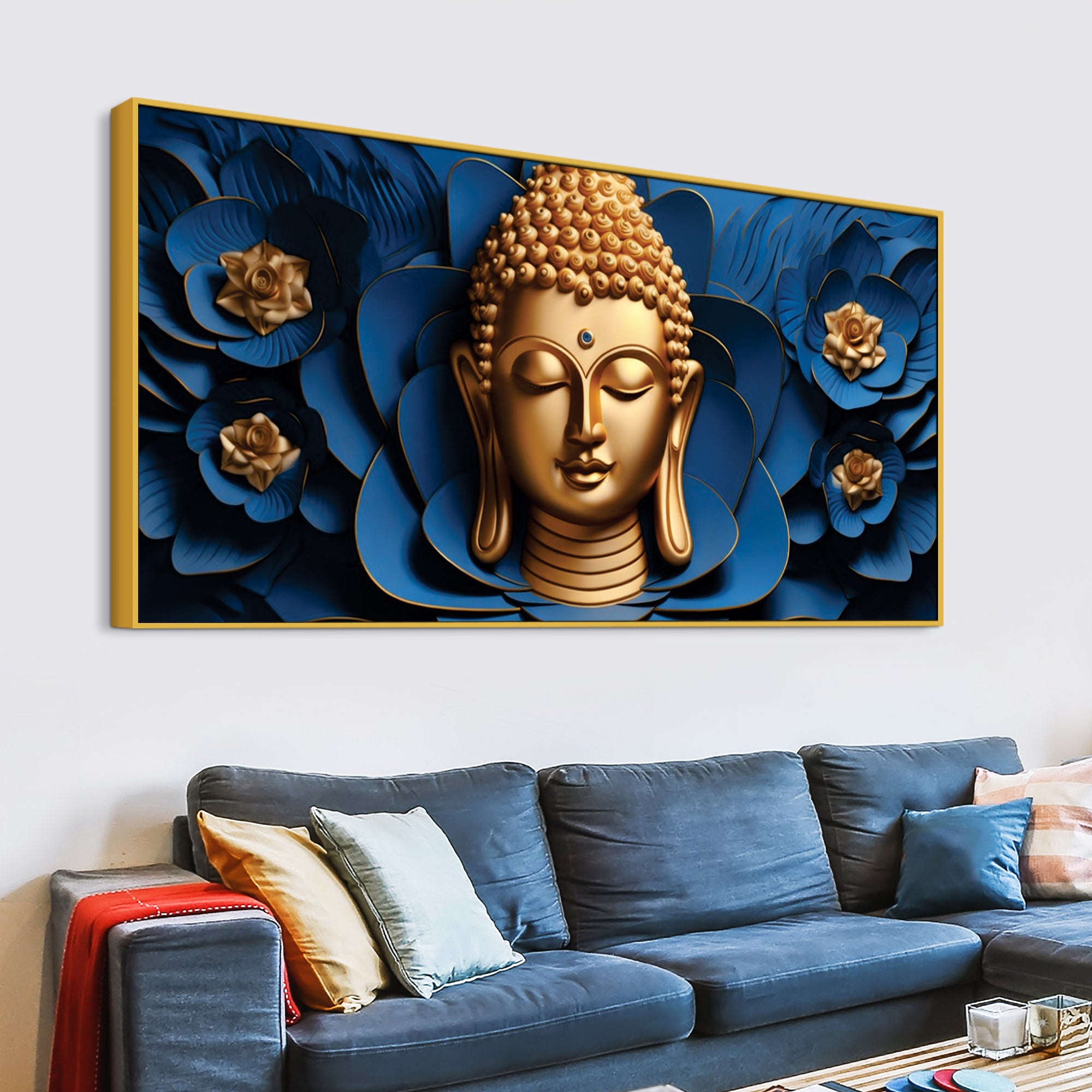 Buddha Spiritual Focus Painting for Walls
