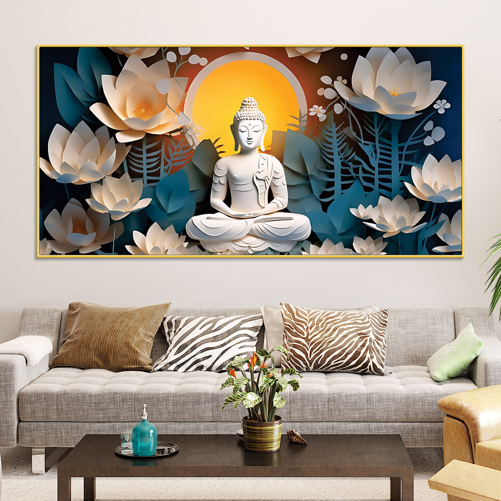 Buddha Spiritual Painting for Home Décor