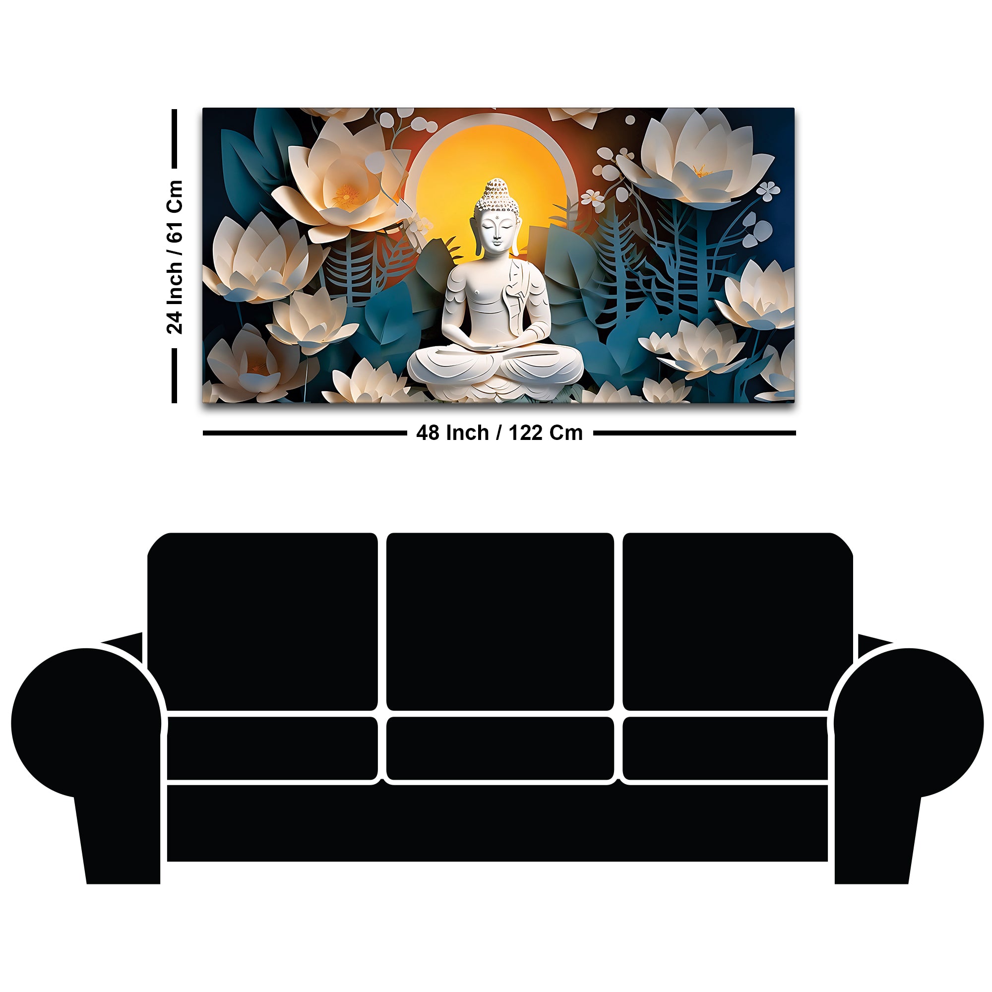 Buddha Spiritual Painting for Home Décor