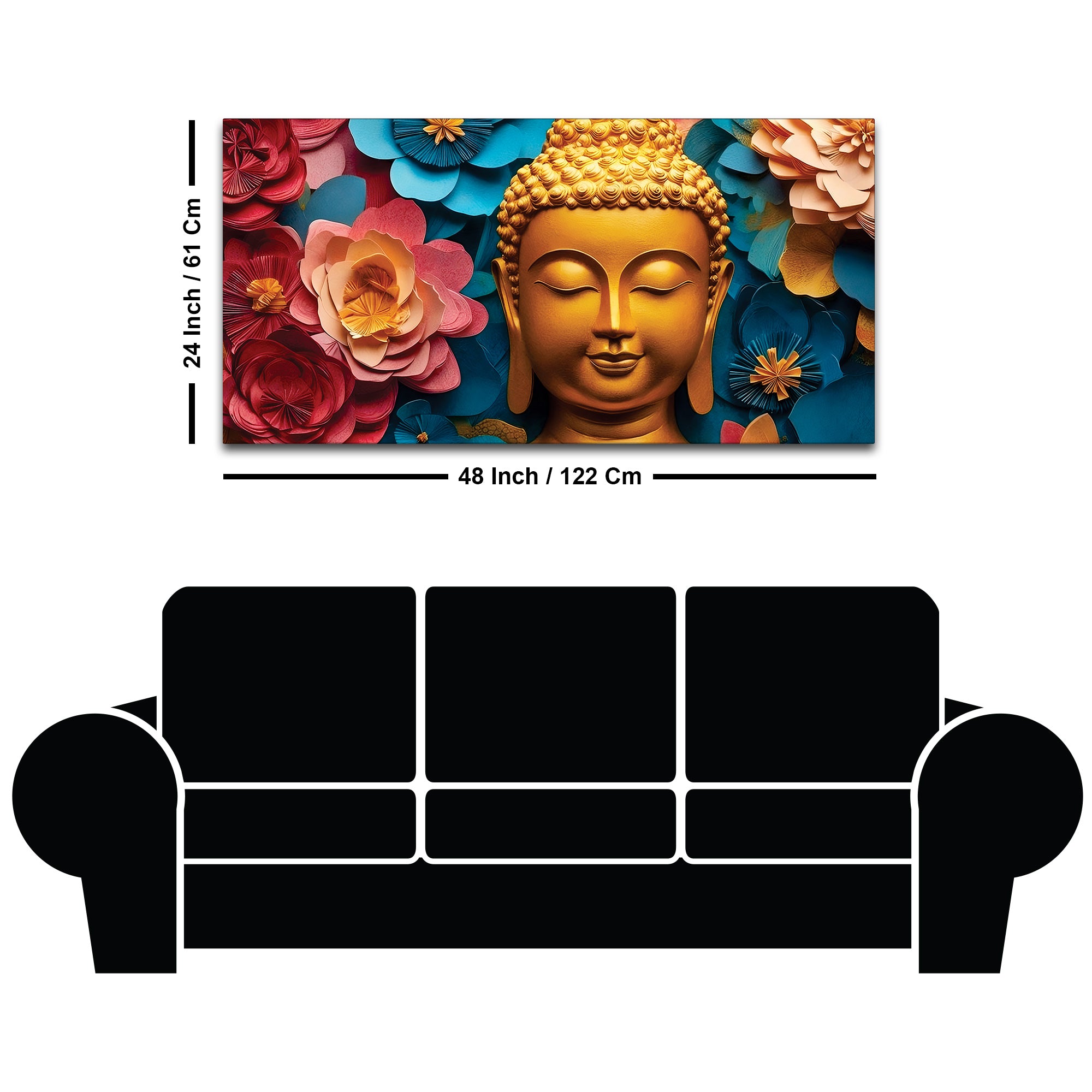 Buddha Spiritual Painting for Modern Homes