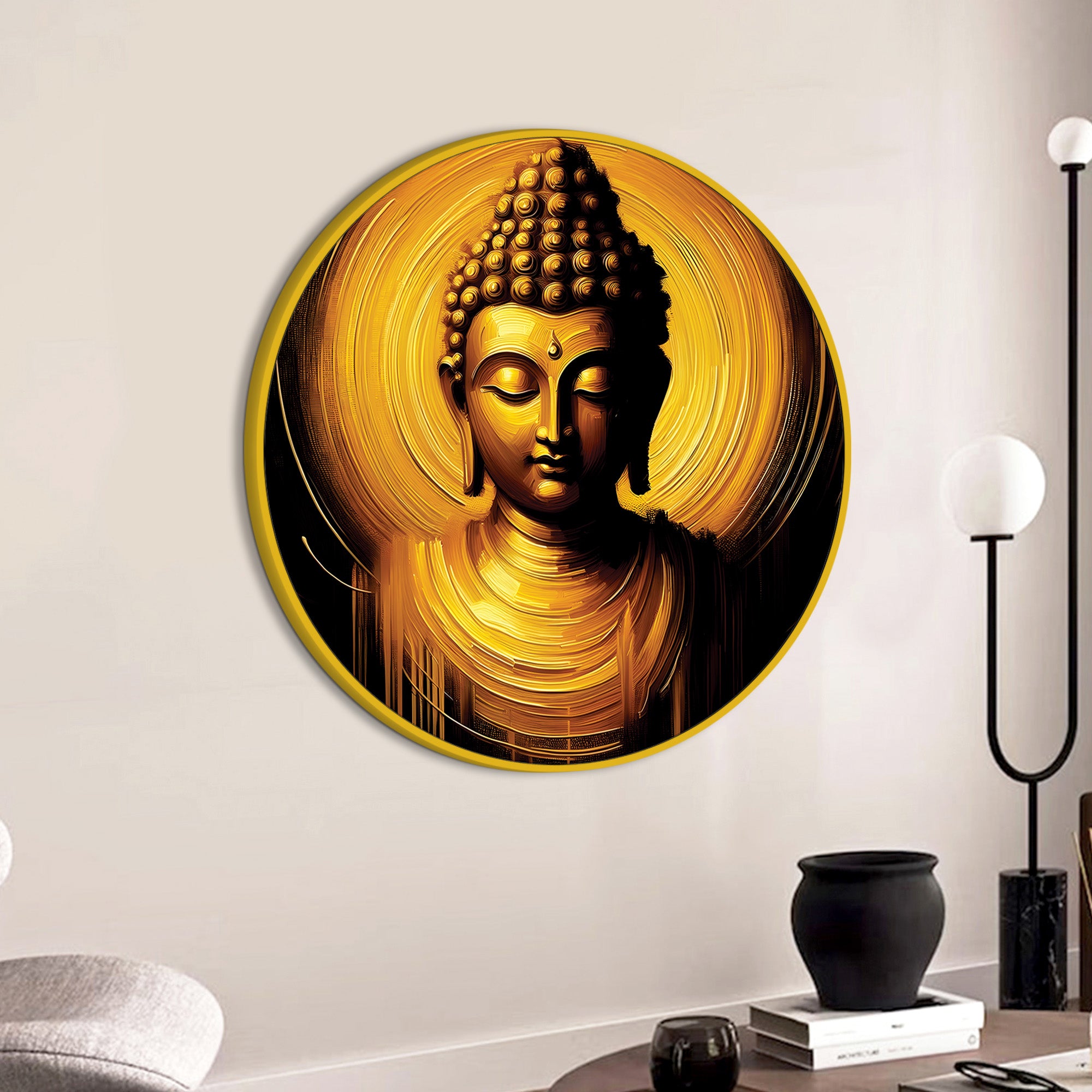 Buddha Spiritual Wall Painting