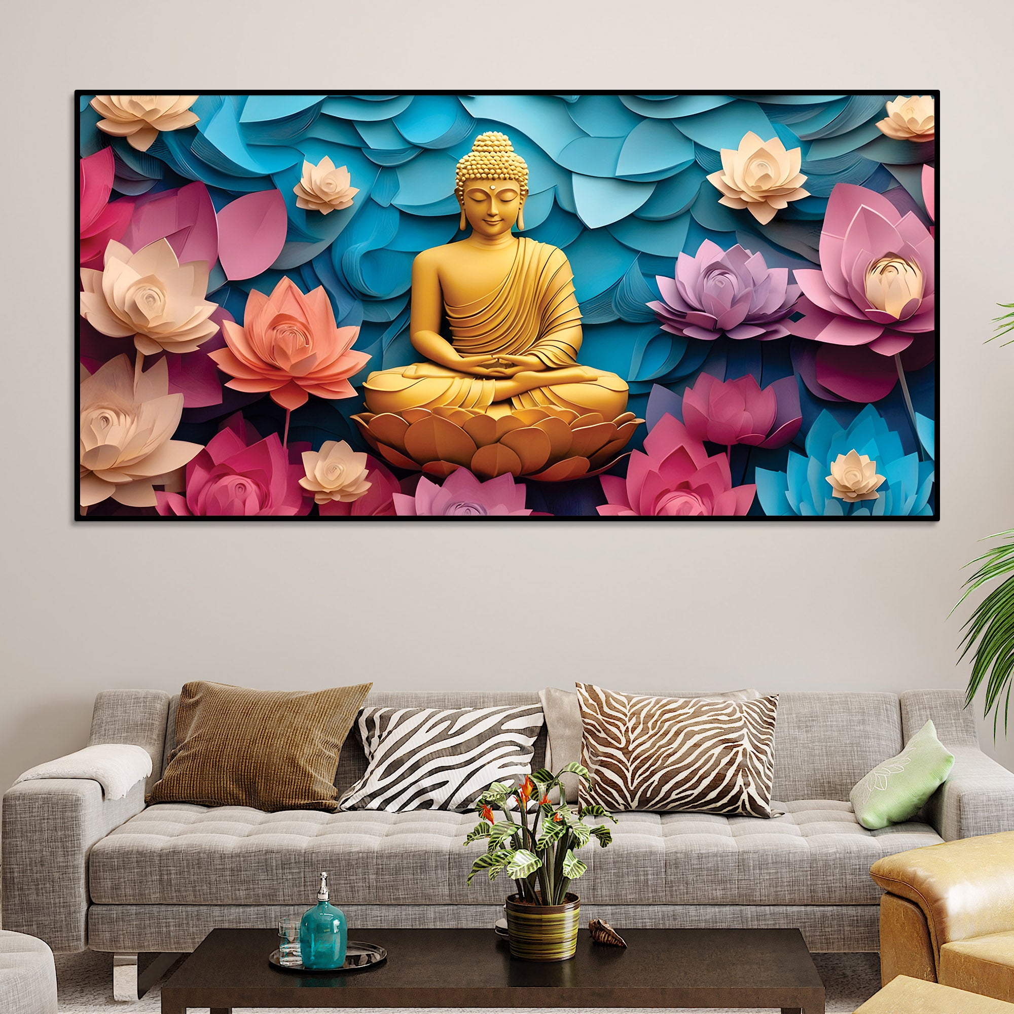 Buddha Stillness Painting for Wall Display