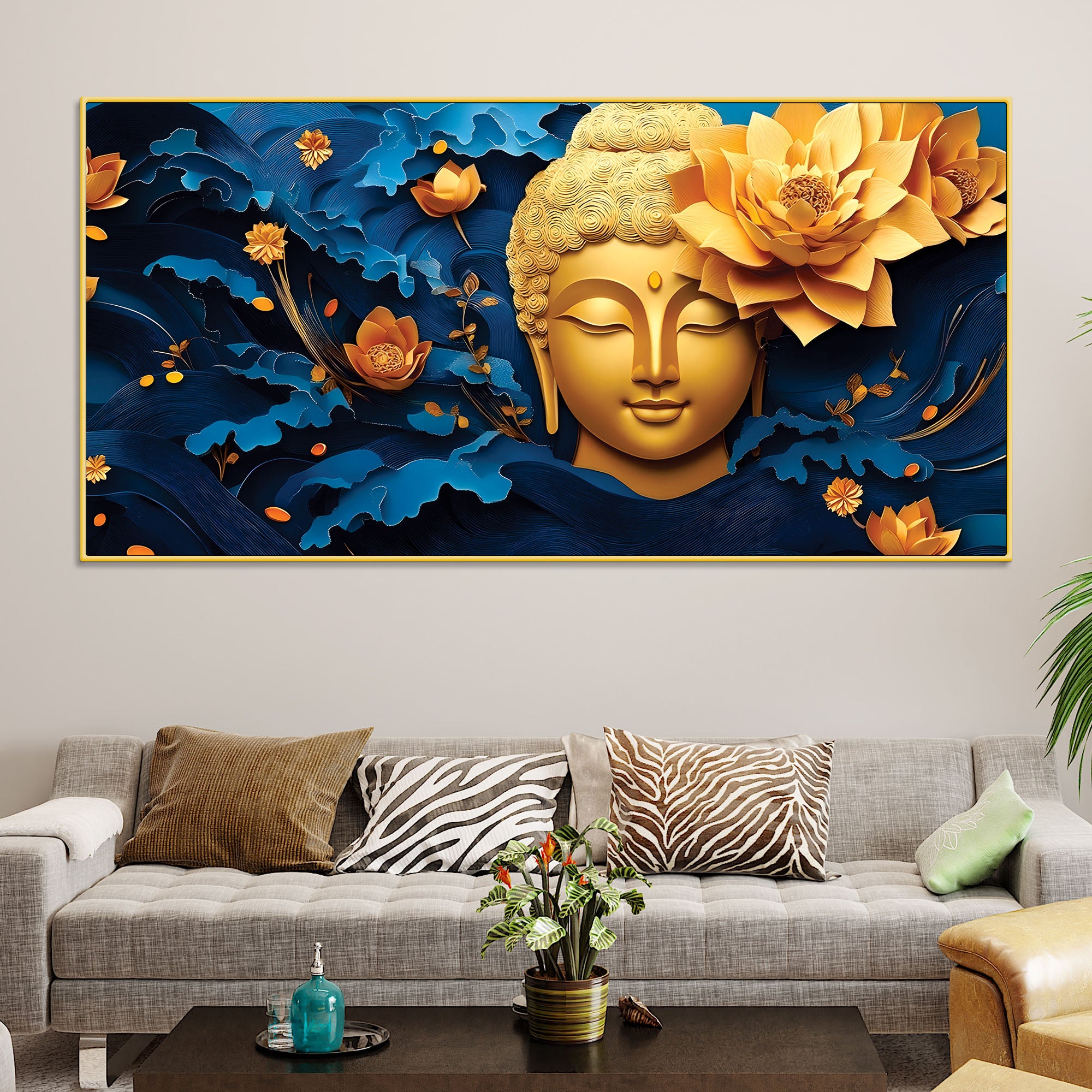 Buddha Theme Painting for Modern Home